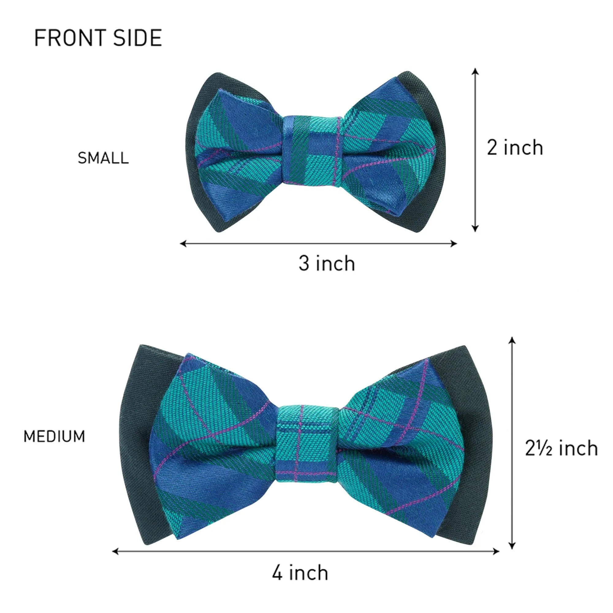 Handmade Plaid Bow Tie Set in Gift Box, 2 Pack