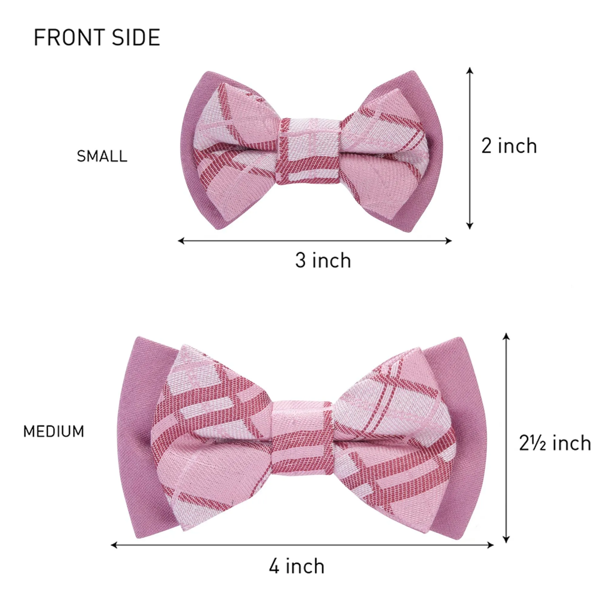 Handmade Plaid Bow Tie Set in Gift Box, 2 Pack