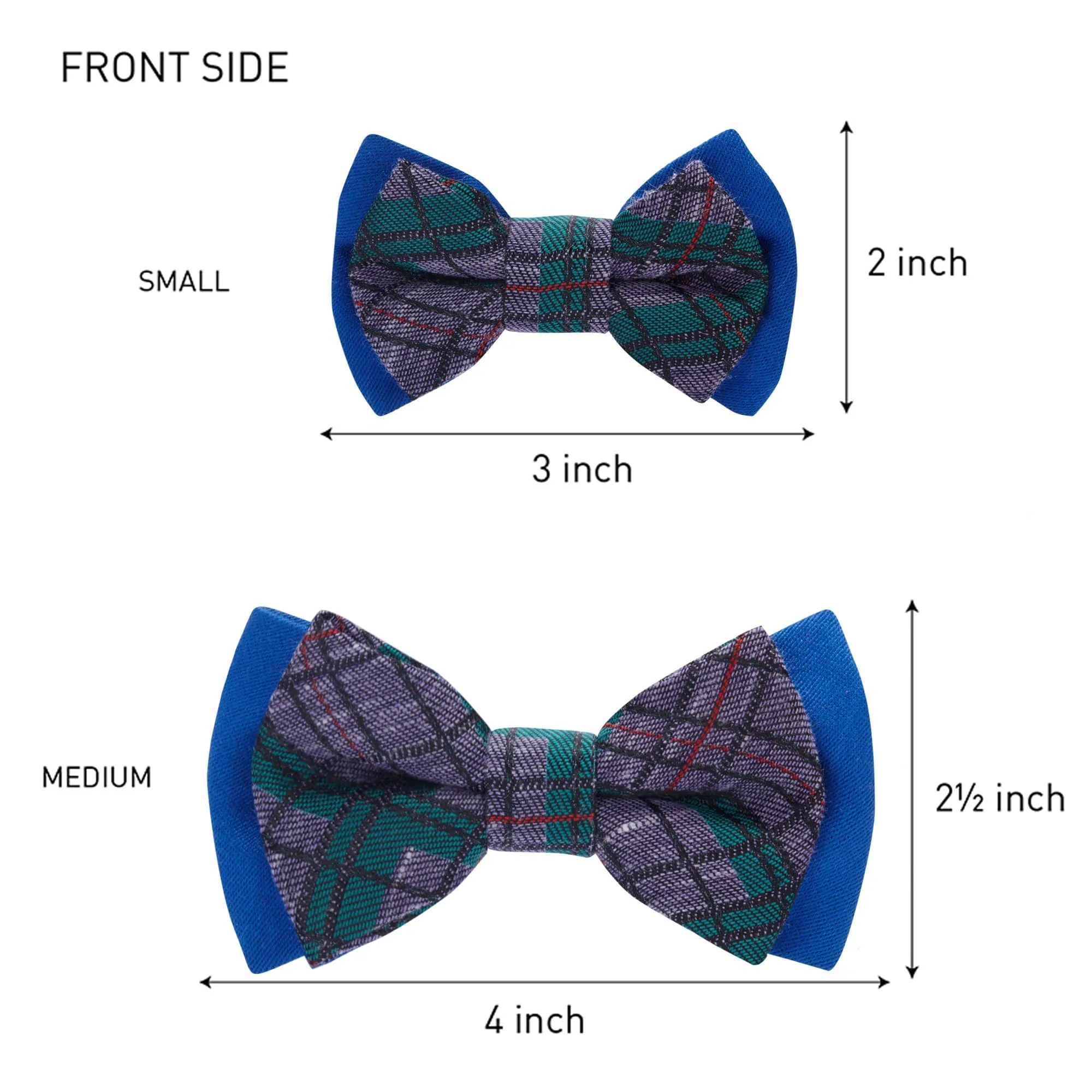 Handmade Plaid Bow Tie Set in Gift Box, 2 Pack