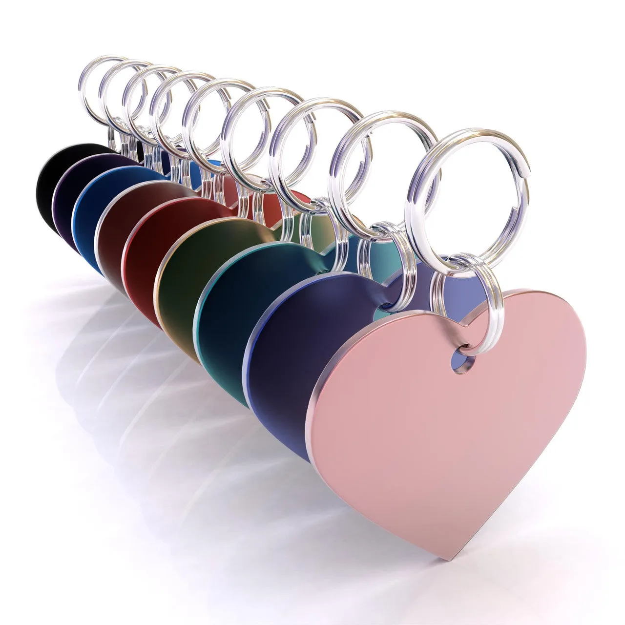 HyperLite Heart Dog ID Tag with Engraving