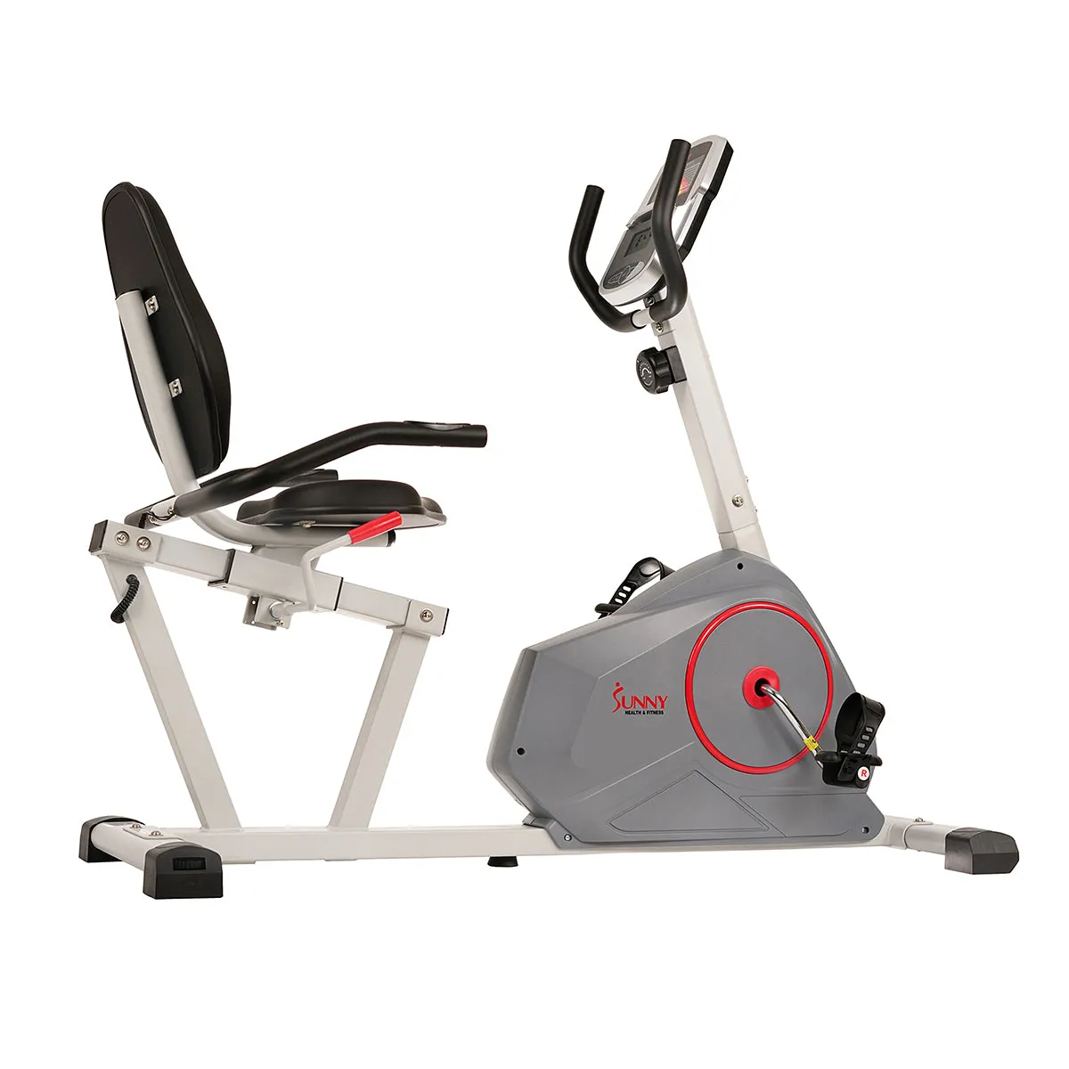 Magnetic Silent Recumbent Exercise Bike with Quiet Belt Drive Performance