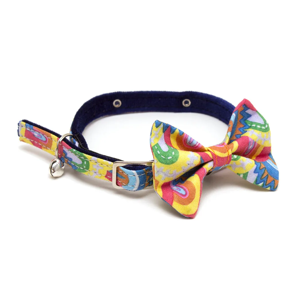 Over the Rainbow Cat Bow Tie by Hiro   Wolf