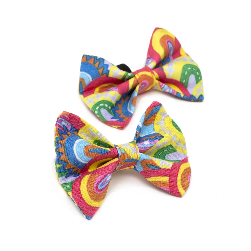 Over the Rainbow Cat Bow Tie by Hiro   Wolf