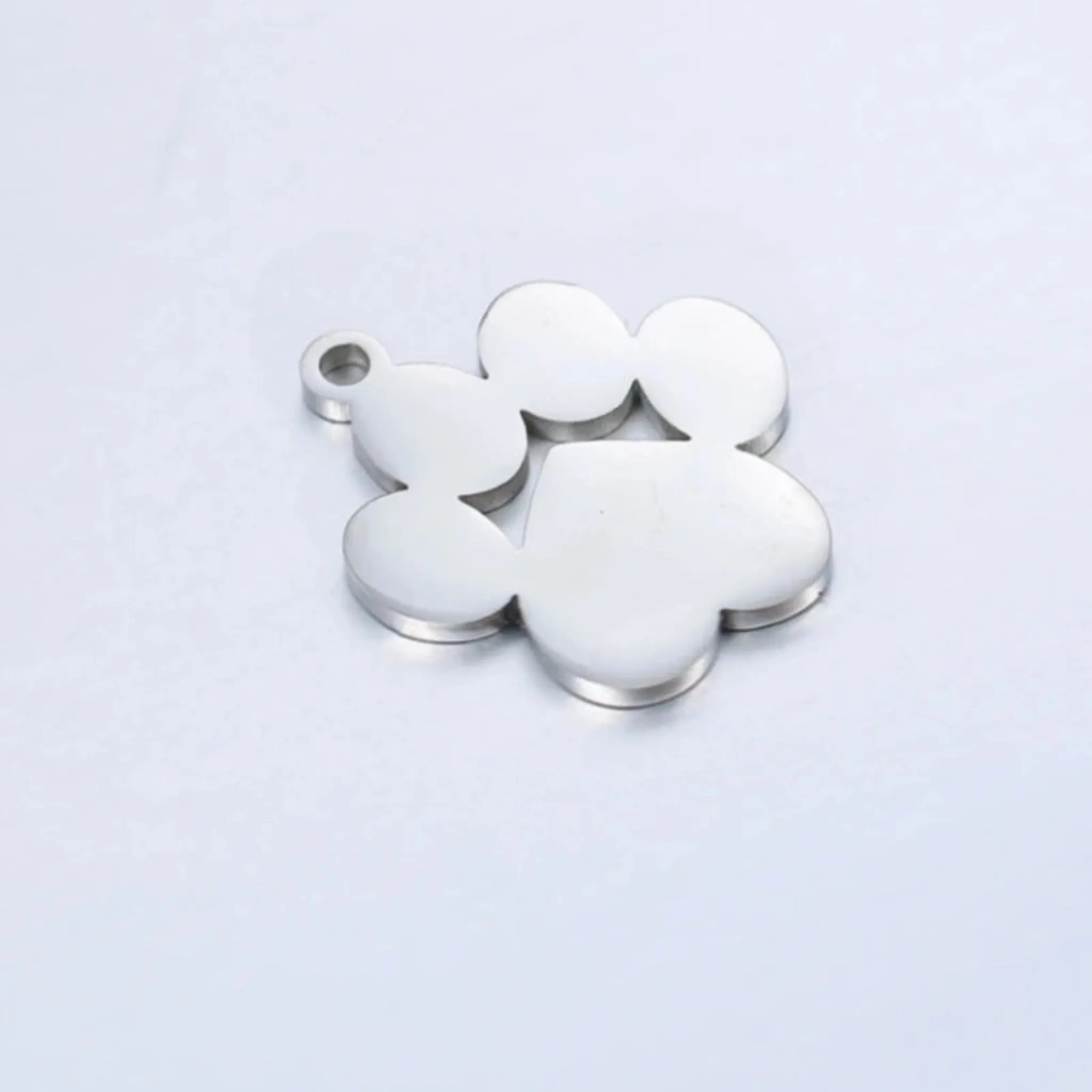 Paw Print Charm | ID Tag, Necklace, Memorial Use