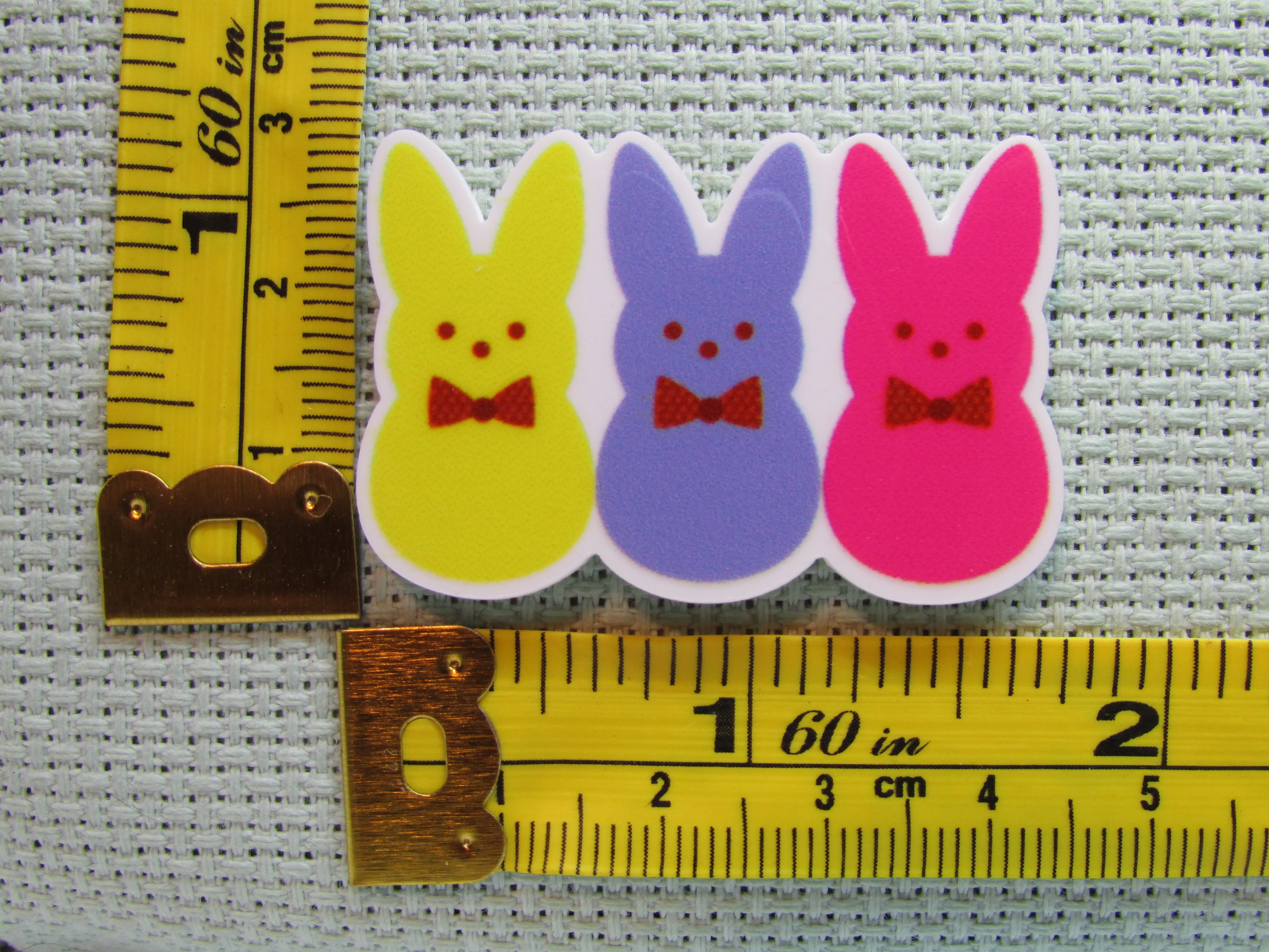 Peep Trio Wearing Bow Ties Needle Minder, Cover Minder, Magnet