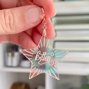 Personalized Celestial Star BDSM Collar Tag