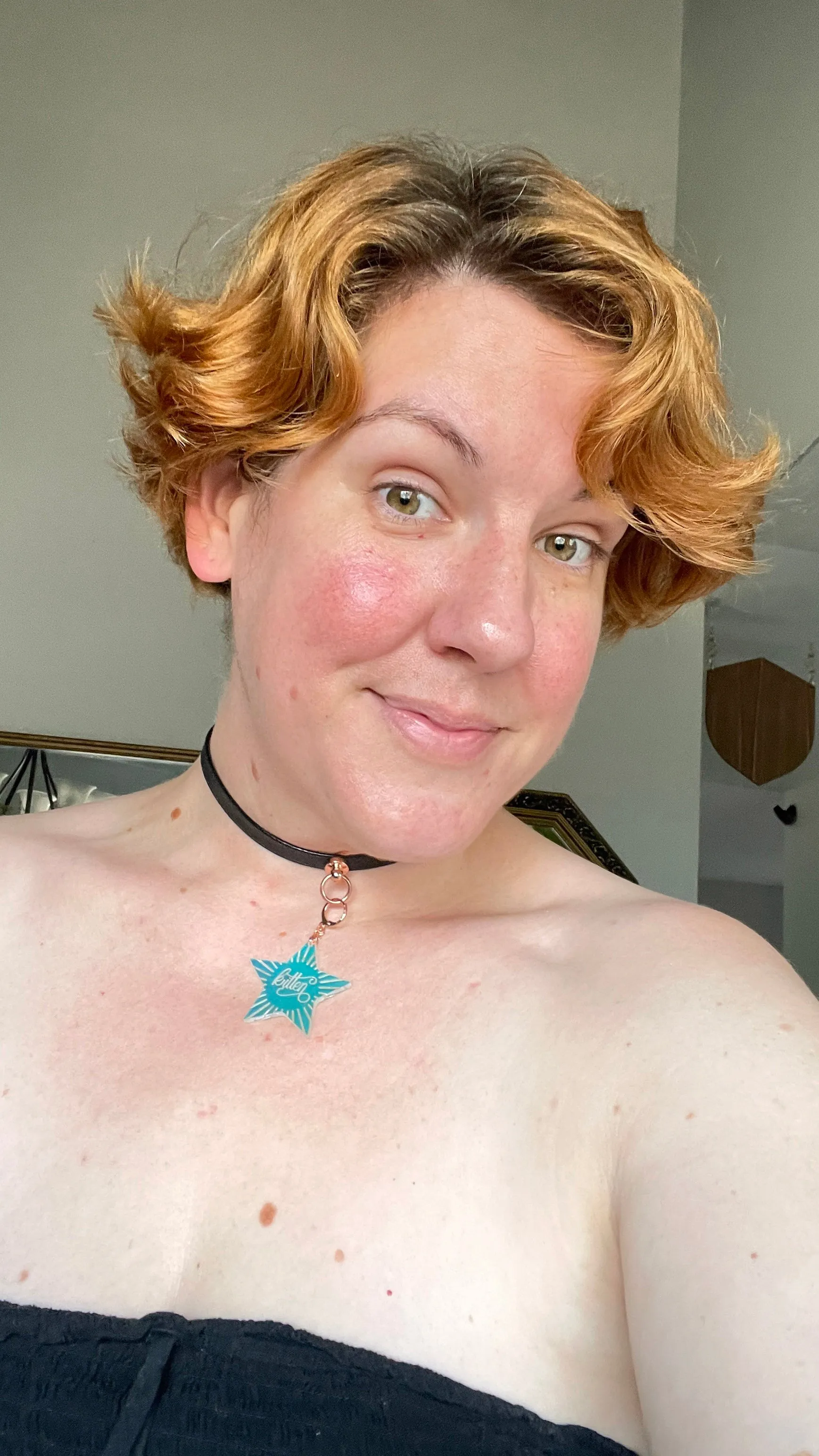 Personalized Celestial Star BDSM Collar Tag