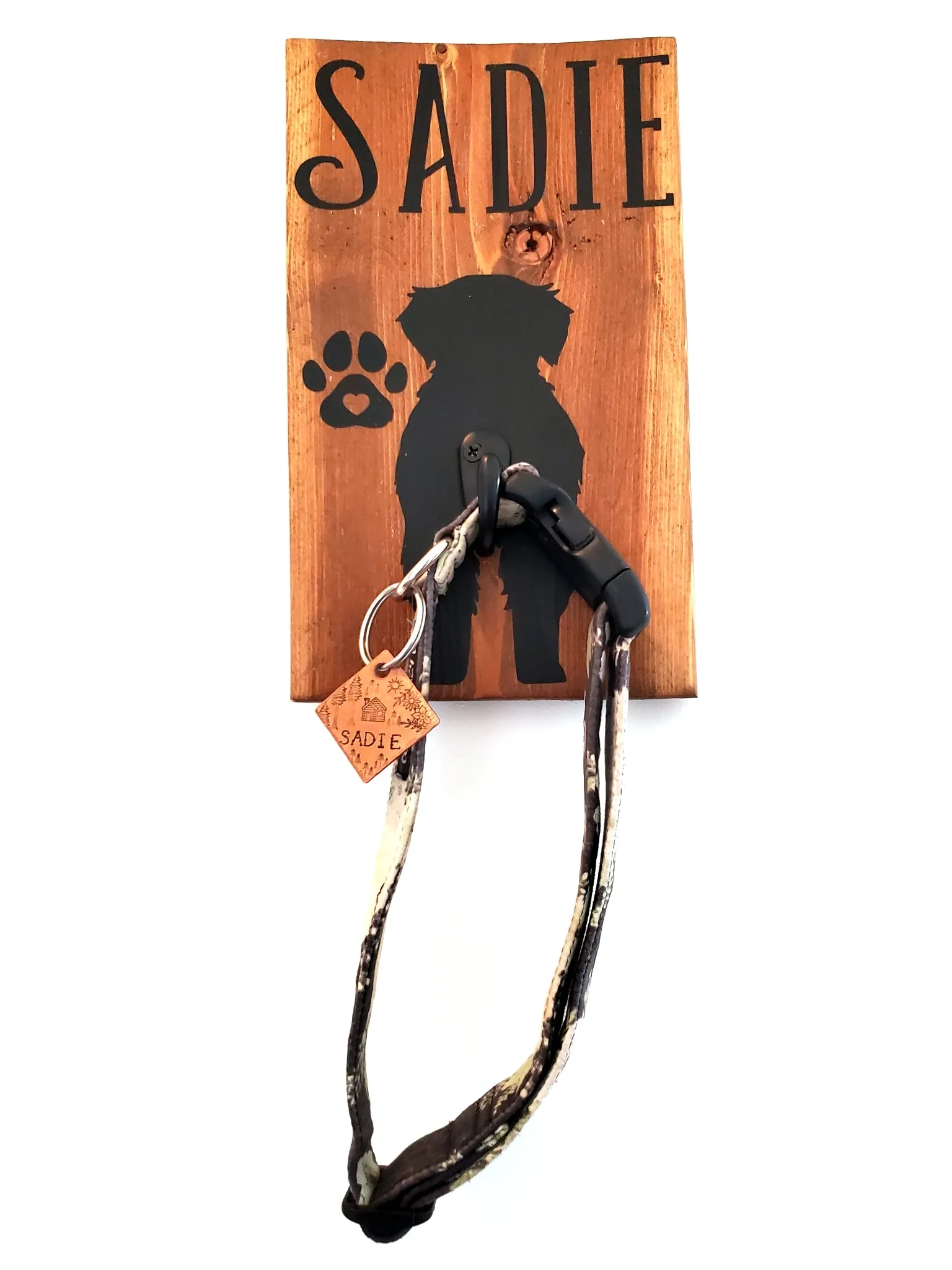 Personalized Pet Apparel and Leash Hanger