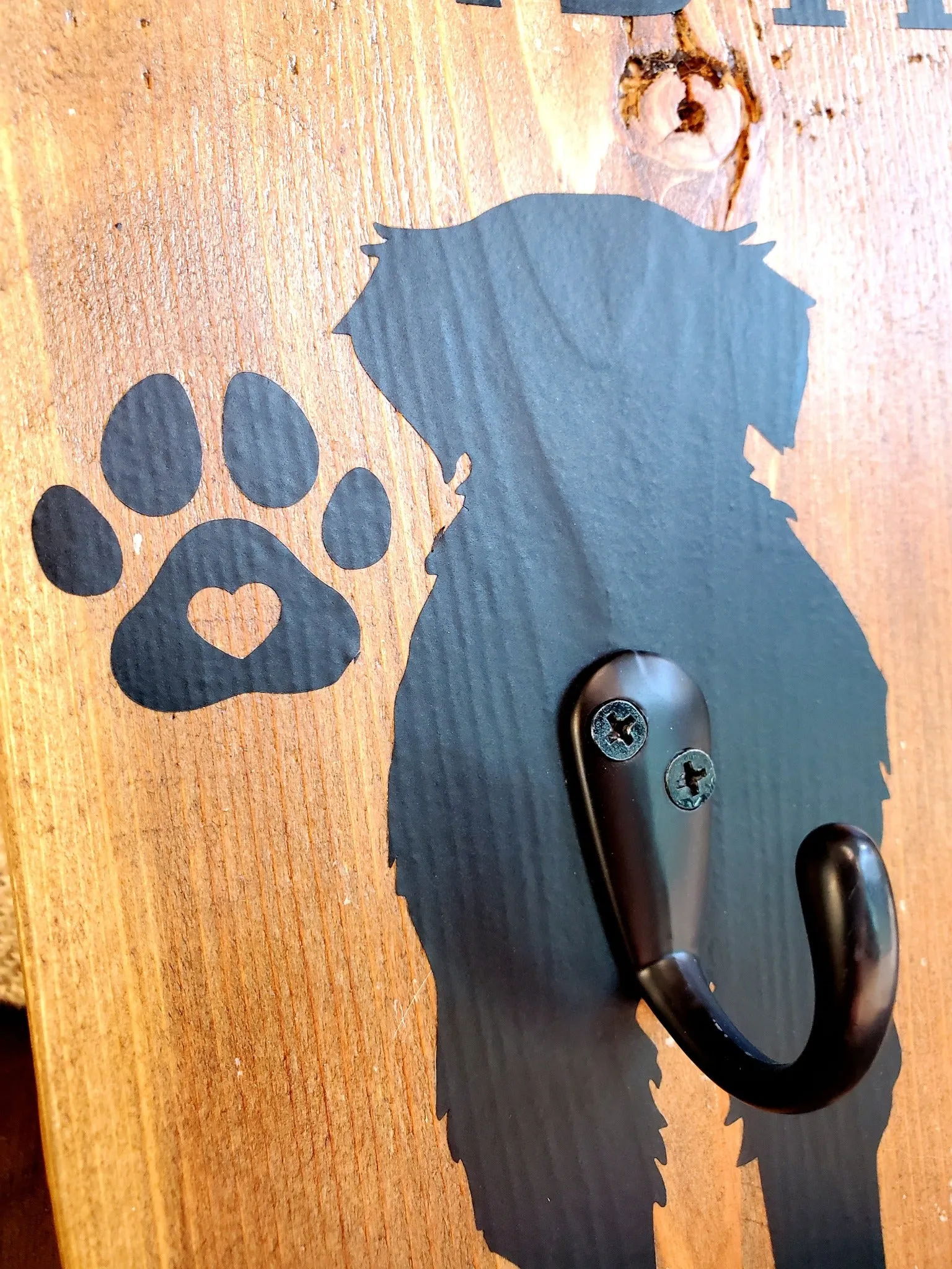 Personalized Pet Apparel and Leash Hanger