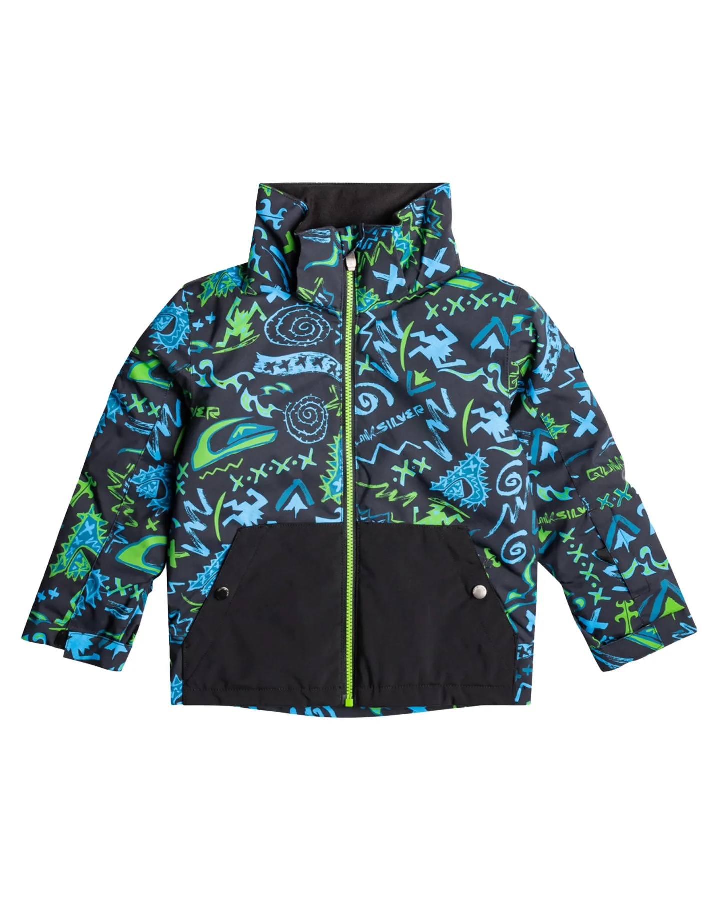 Quiksilver Boys' 2-7 Little Mission Snow Jacket - Tattoo Heritage / True Black