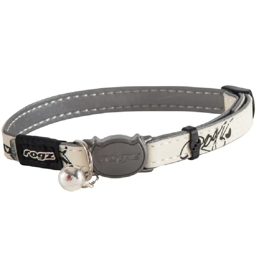 Rogz Glowcat Safeloc Collar Black Jumpin