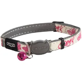 Rogz Glowcat Safeloc Collar Pink Butterfly