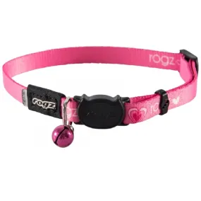 Rogz Kiddycat Safeloc Collar Pink Hearts