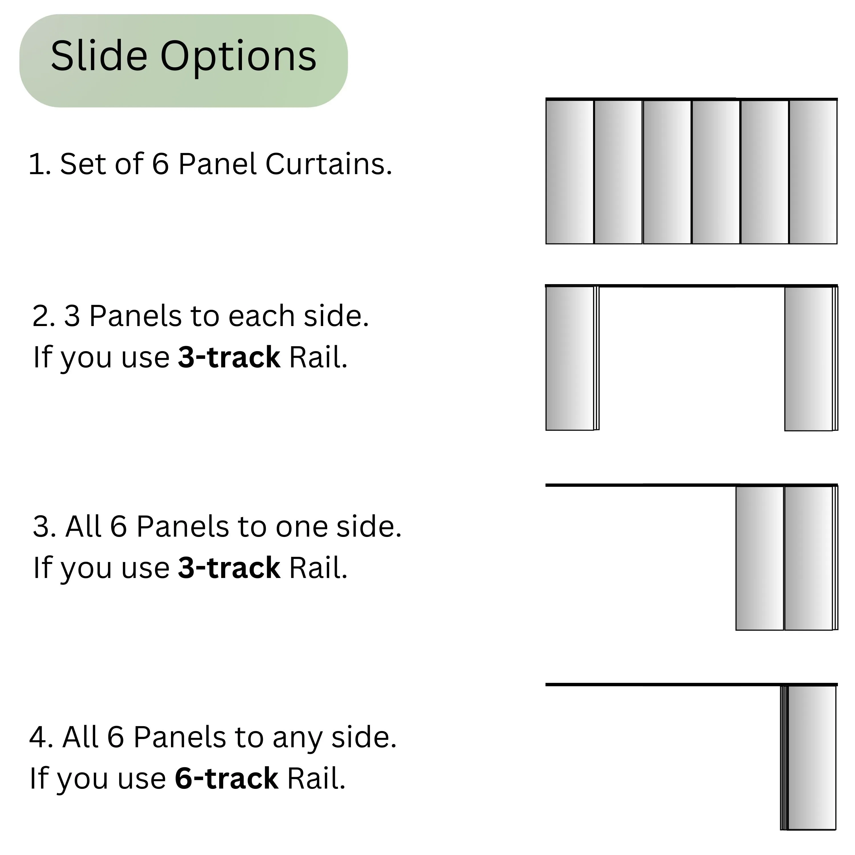 Sliding Panel Curtain Light Gray Abstraction 2