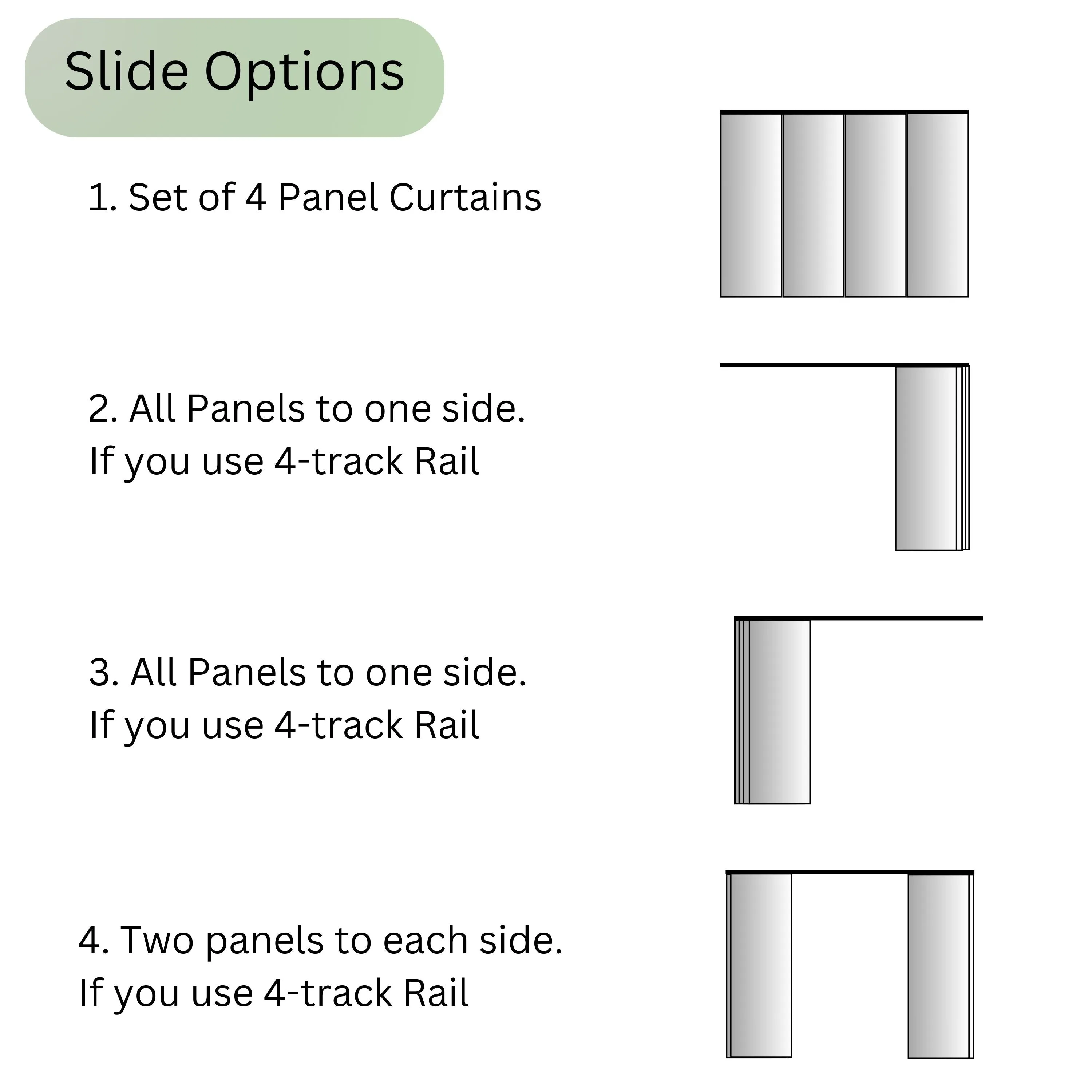 Sliding Panel Curtain Light Gray Abstraction 2