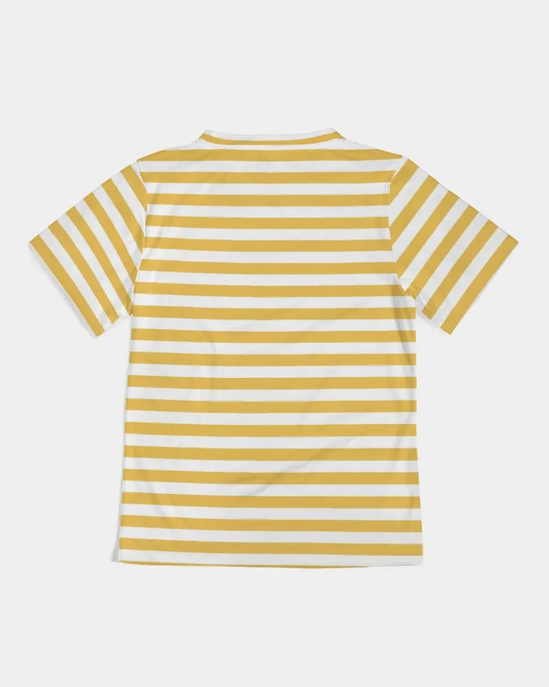 SMF Bright Yellow Strips Kids Tee