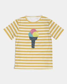 SMF Bright Yellow Strips Kids Tee