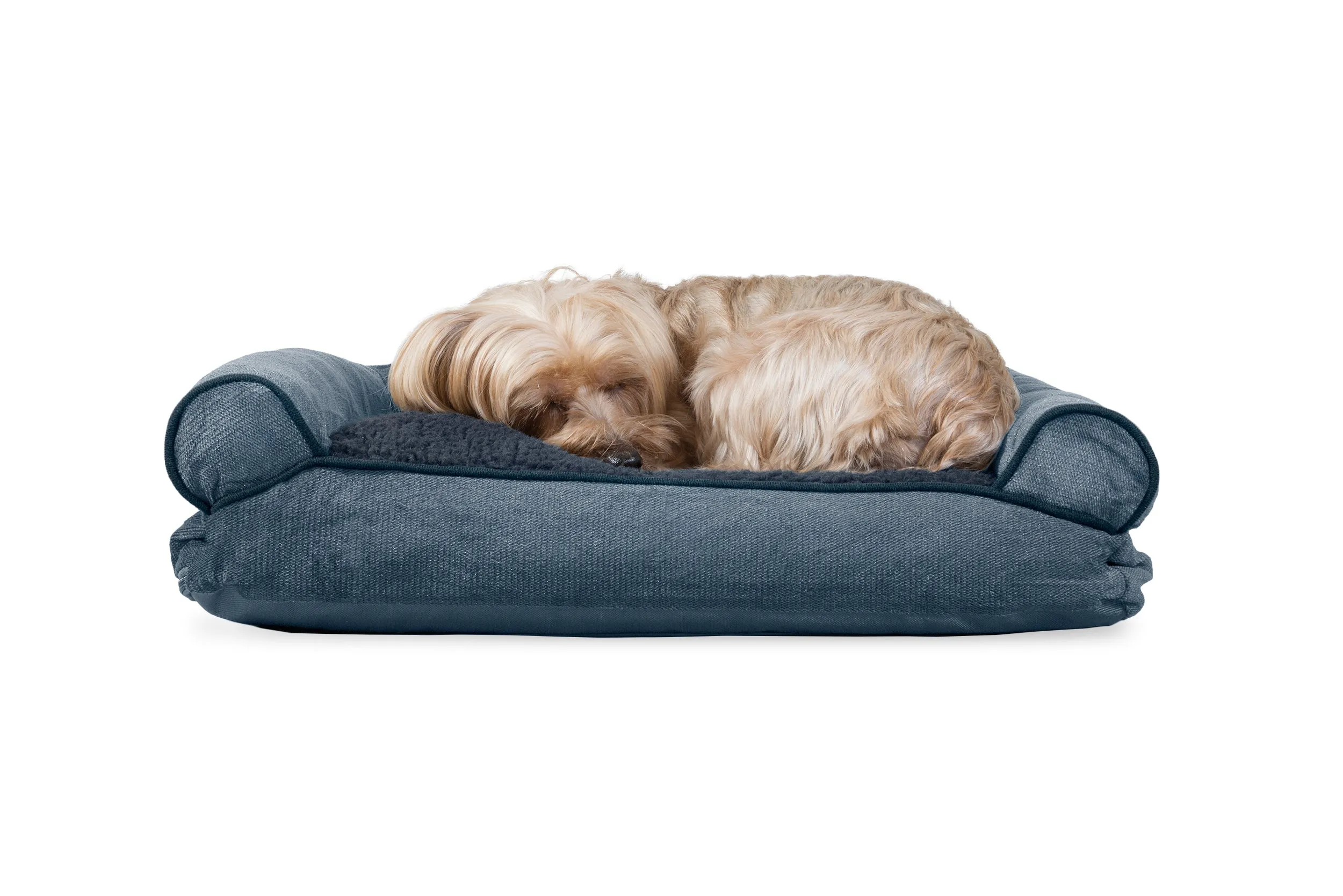 Sofa Dog Bed - Faux Fleece & Chenille