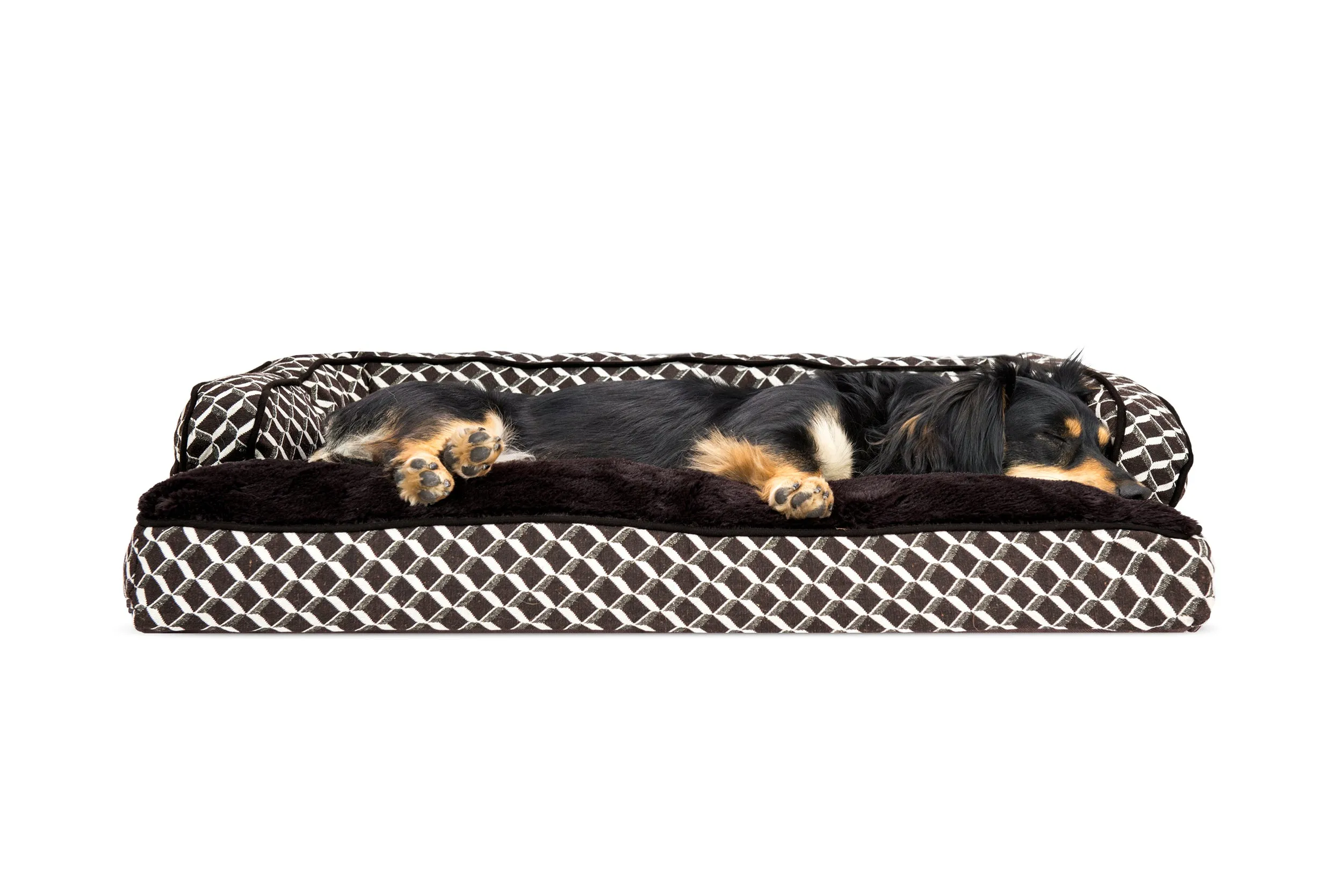 Sofa Dog Bed - Plush & Diamond Decor Comfy Couch