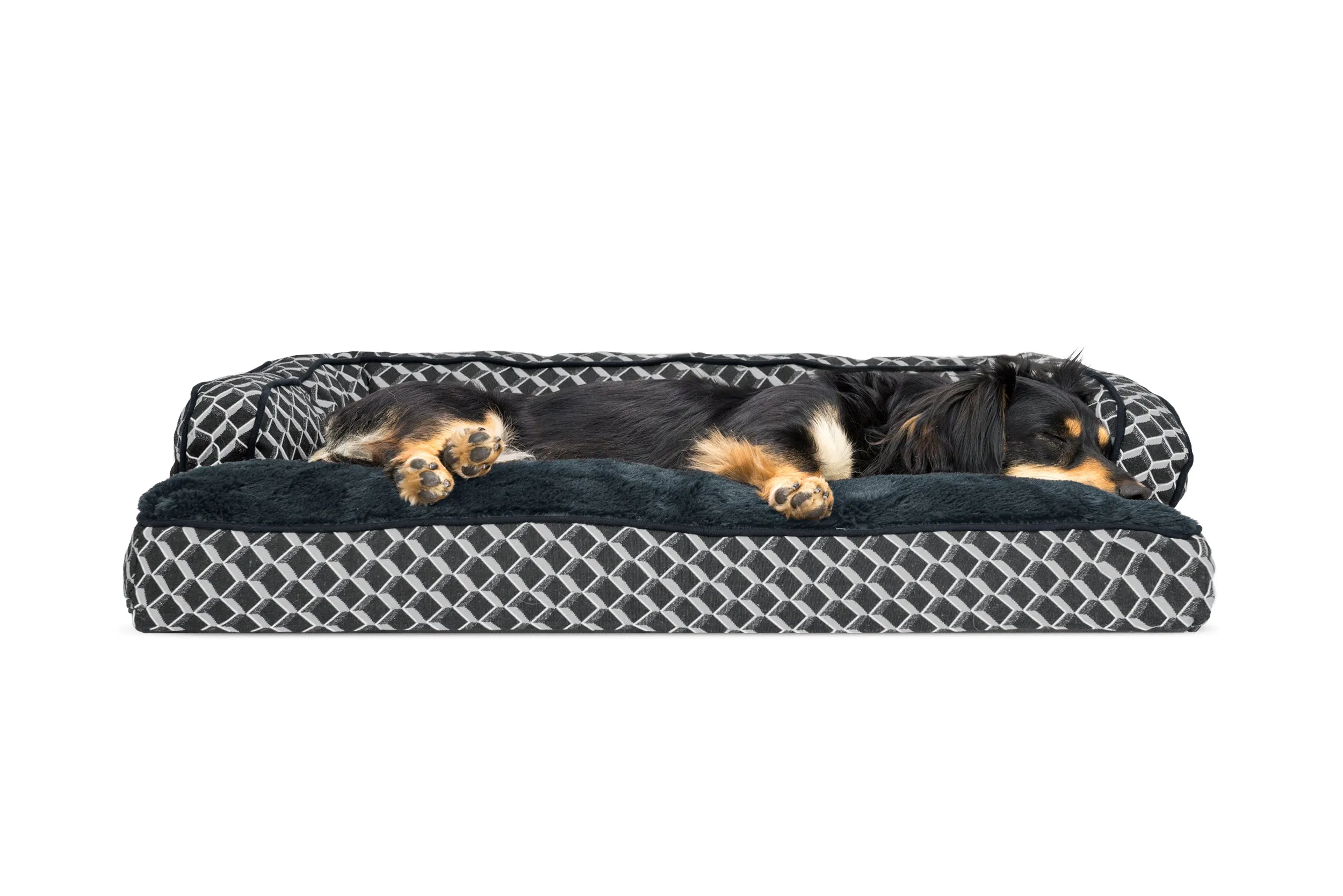 Sofa Dog Bed - Plush & Diamond Decor Comfy Couch