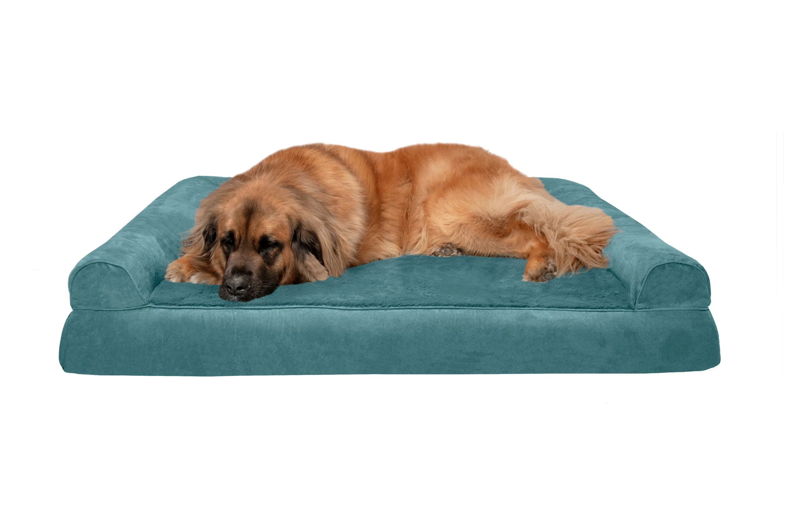 Sofa Dog Bed - Plush & Suede