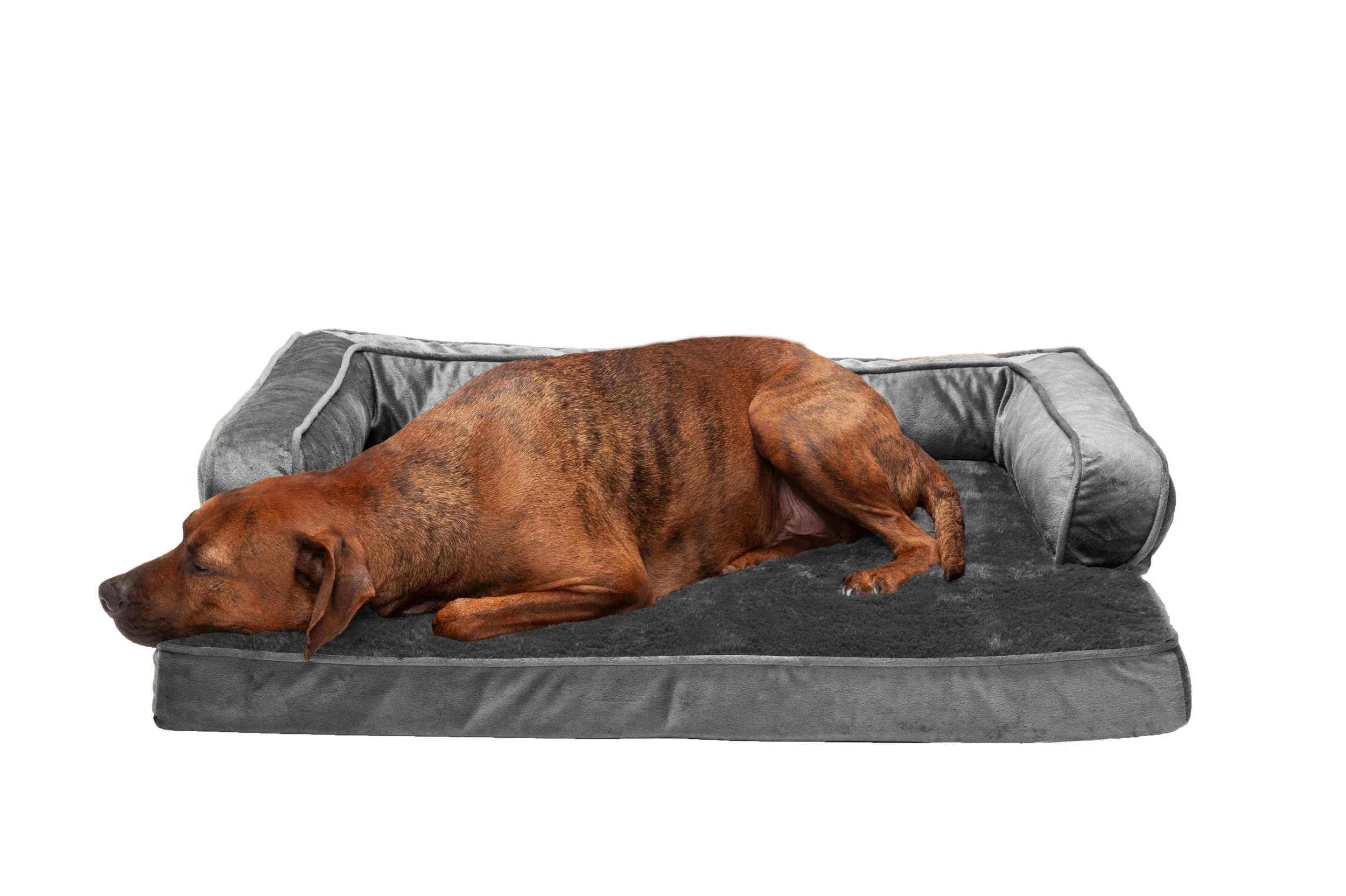 Sofa Dog Bed - Plush & Velvet Comfy Couch