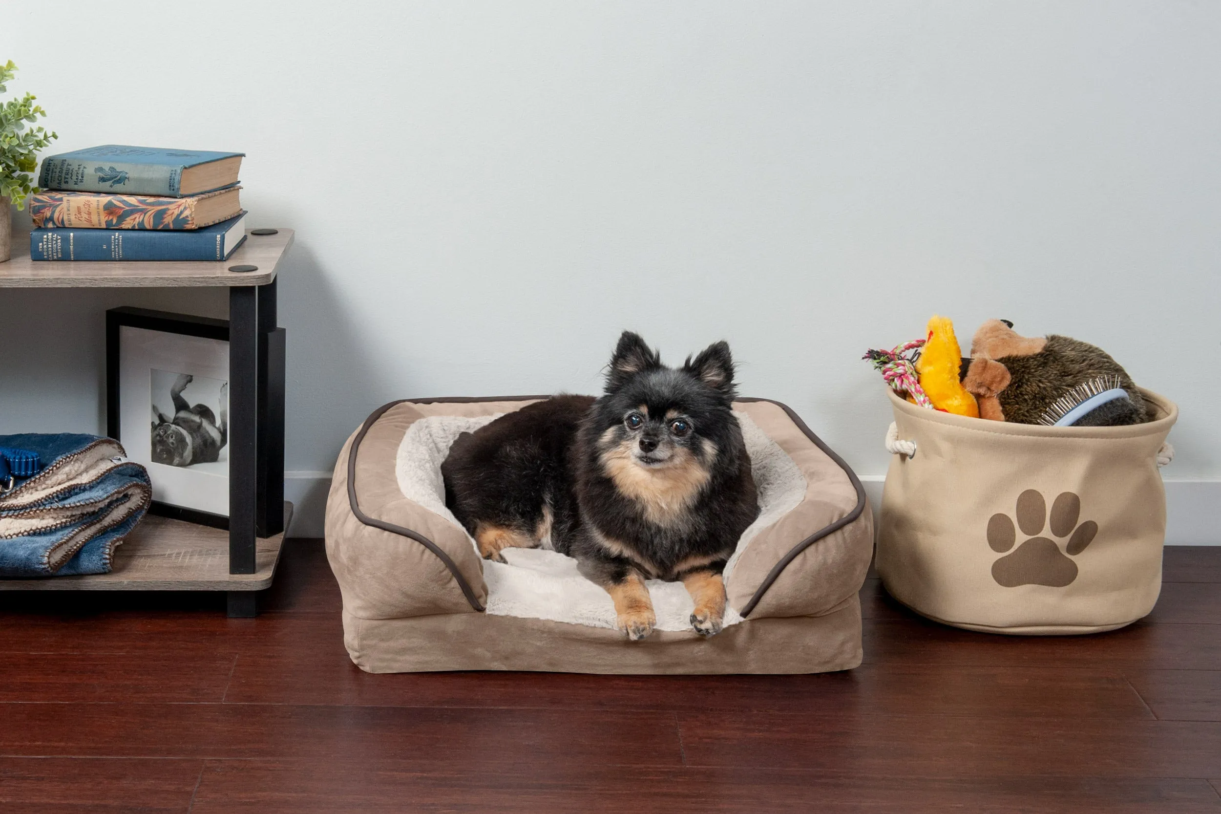 Sofa Dog Bed - Velvet Waves Perfect Comfort