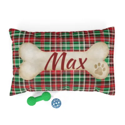 Tartan Collection 10 - Pet Tag Round and Bone Shape, Bandana, Lead, Dinner Bowl, Pet Bed