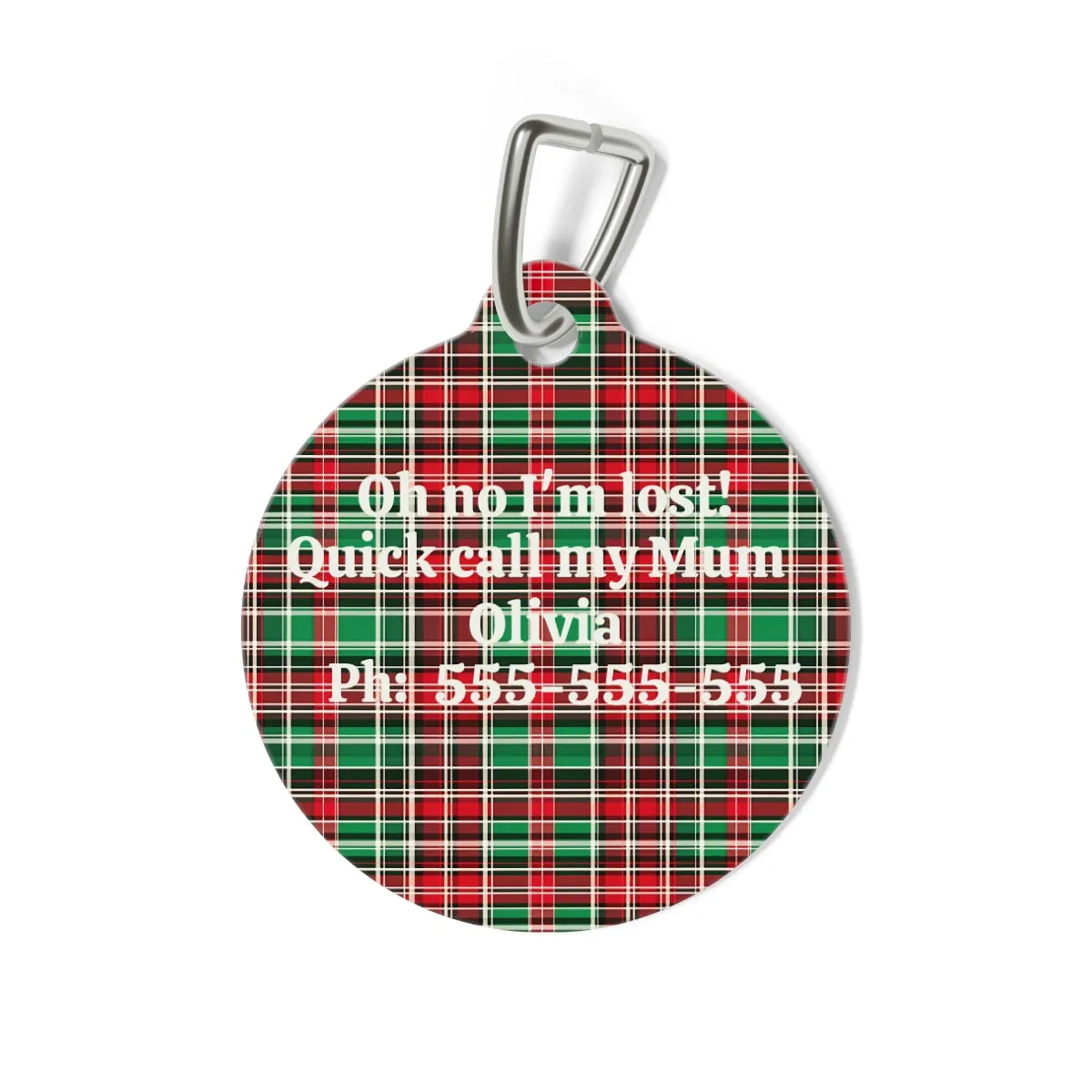 Tartan Collection 10 - Pet Tag Round and Bone Shape, Bandana, Lead, Dinner Bowl, Pet Bed