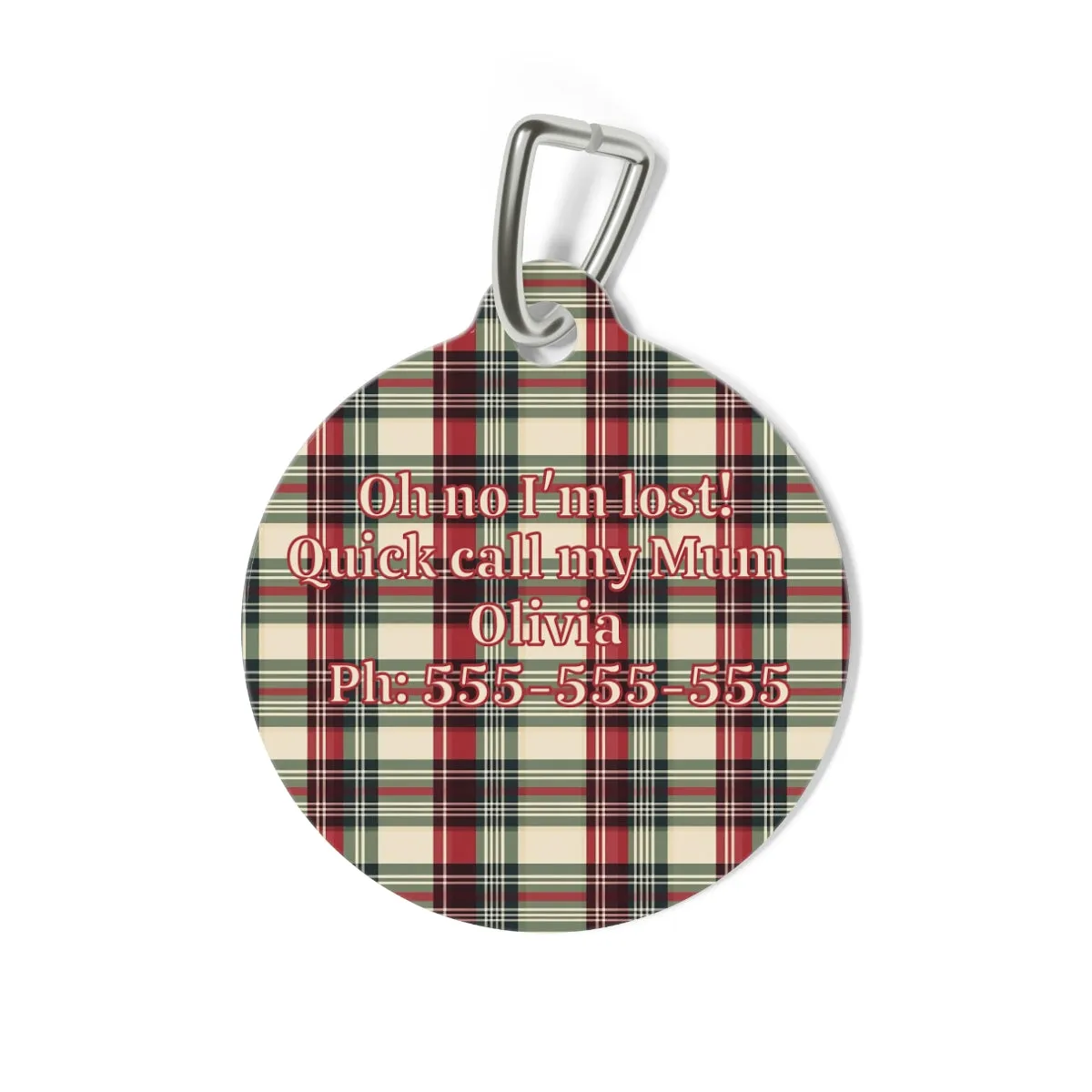 Tartan Collection 22 - Pet Tag Round and Bone Shape, Bandana, Lead, Dinner Bowl, Pet Bed