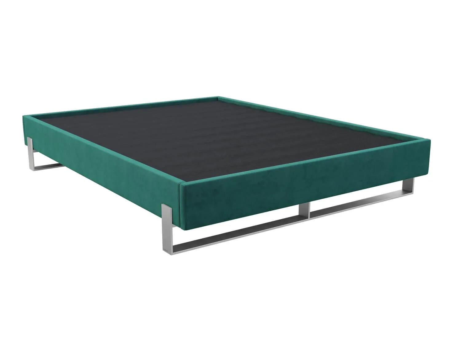 Vant Elevated Platform Bed Brushed Nickel - California King Size