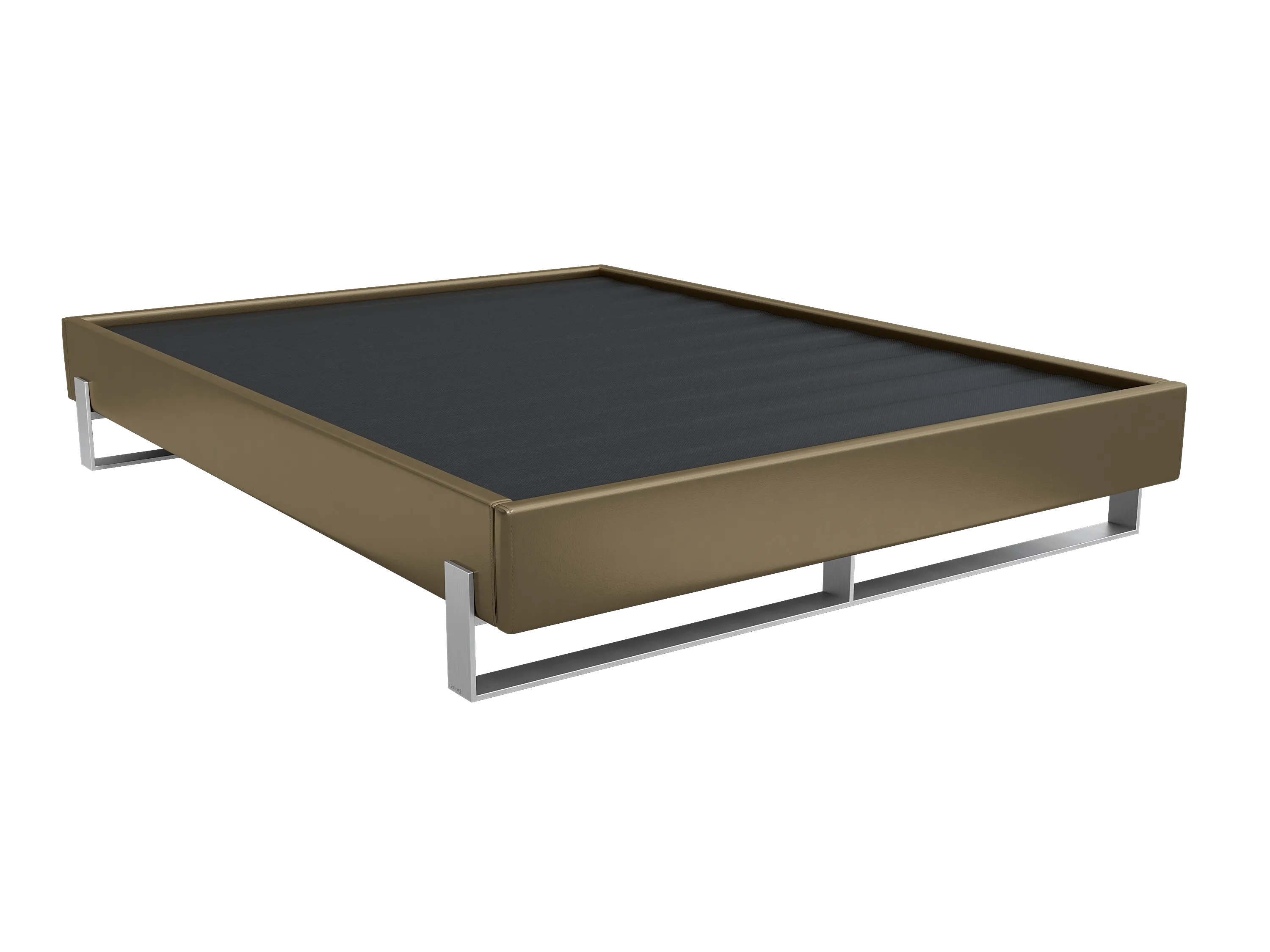 Vant Elevated Platform Bed Brushed Nickel - California King Size