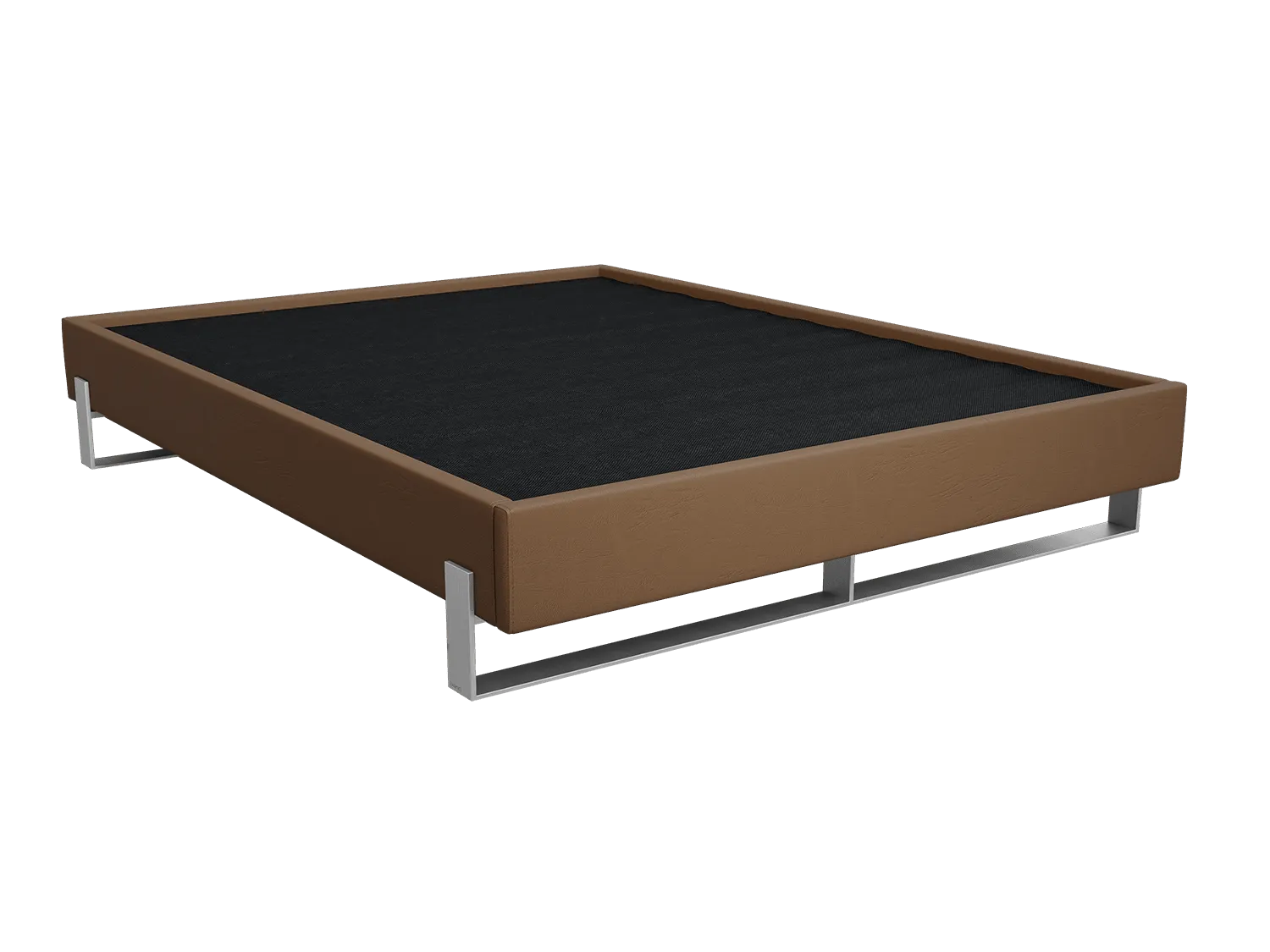 Vant Elevated Platform Bed Brushed Nickel - California King Size