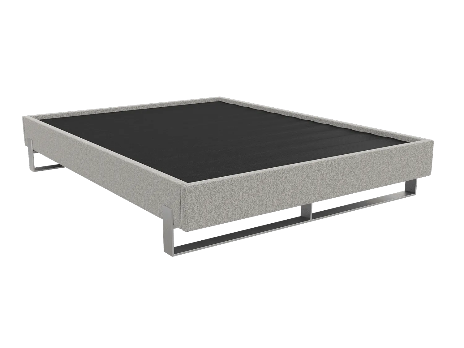 Vant Elevated Platform Bed Brushed Nickel - California King Size