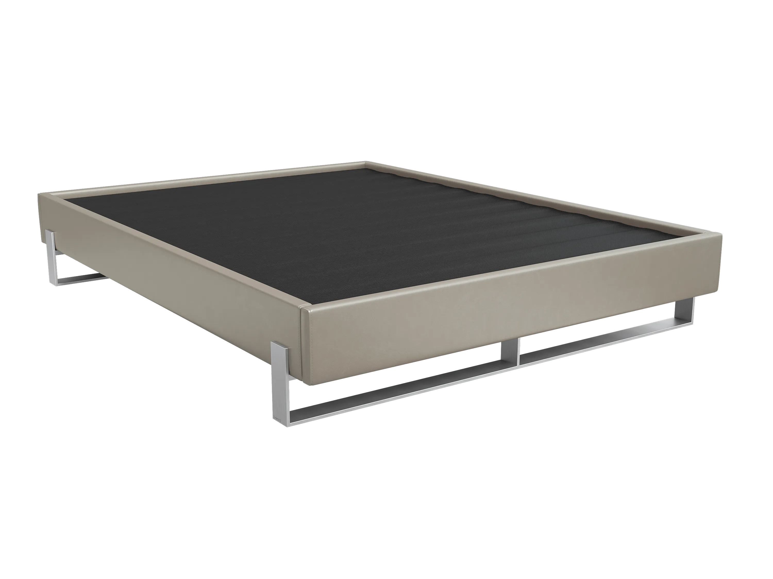 Vant Elevated Platform Bed Brushed Nickel - California King Size