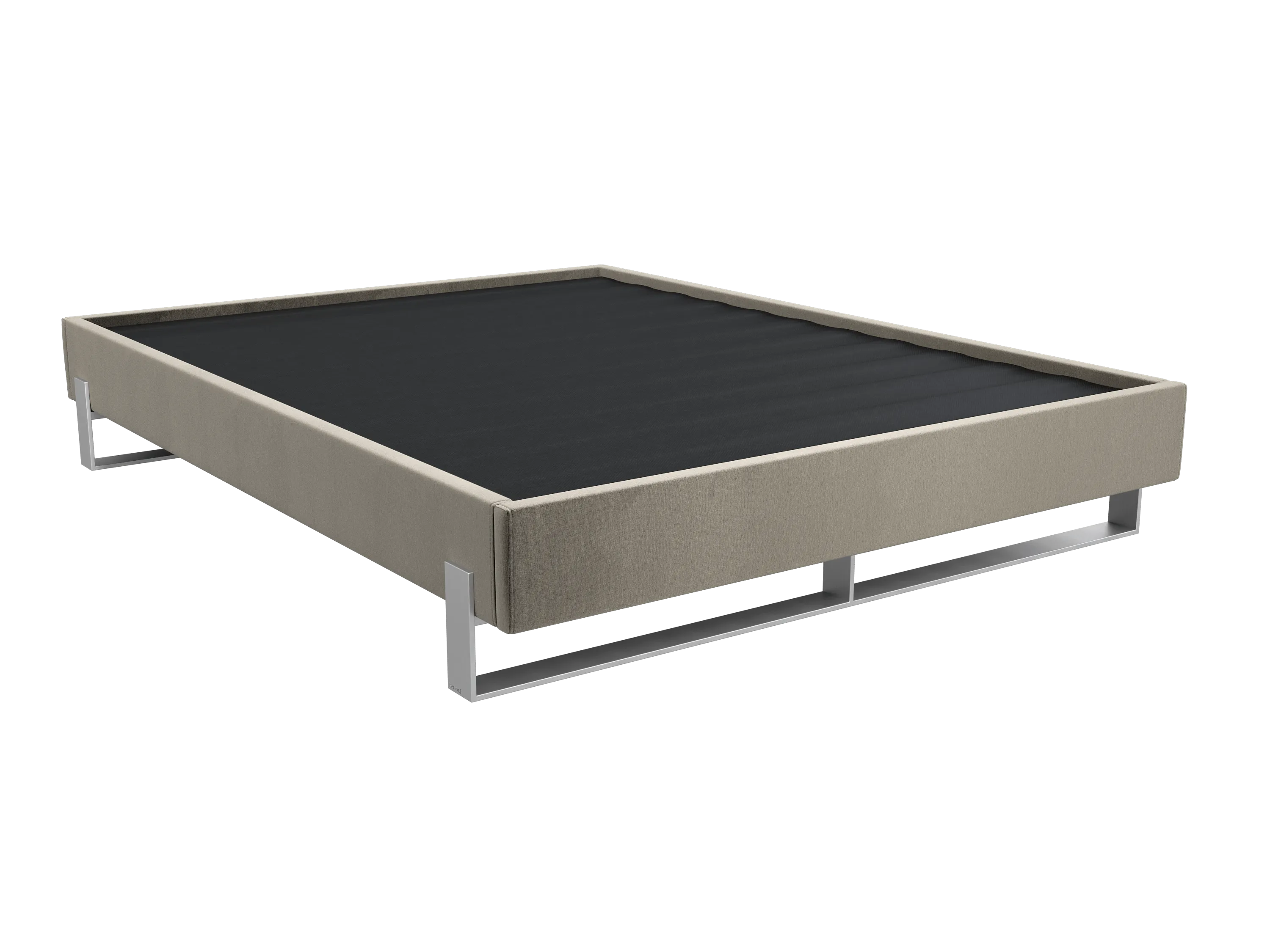 Vant Elevated Platform Bed Brushed Nickel - California King Size