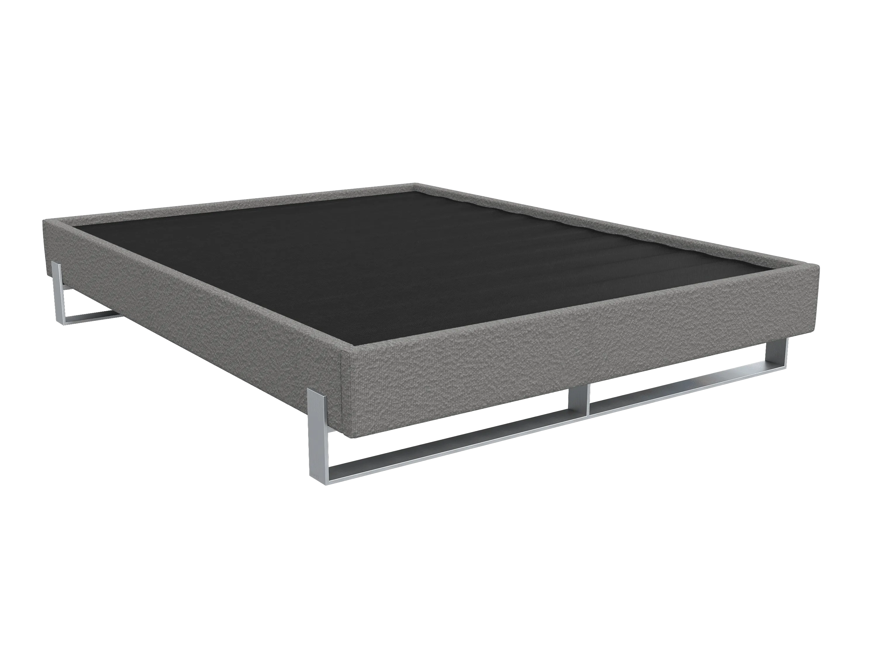 Vant Elevated Platform Bed Brushed Nickel - California King Size