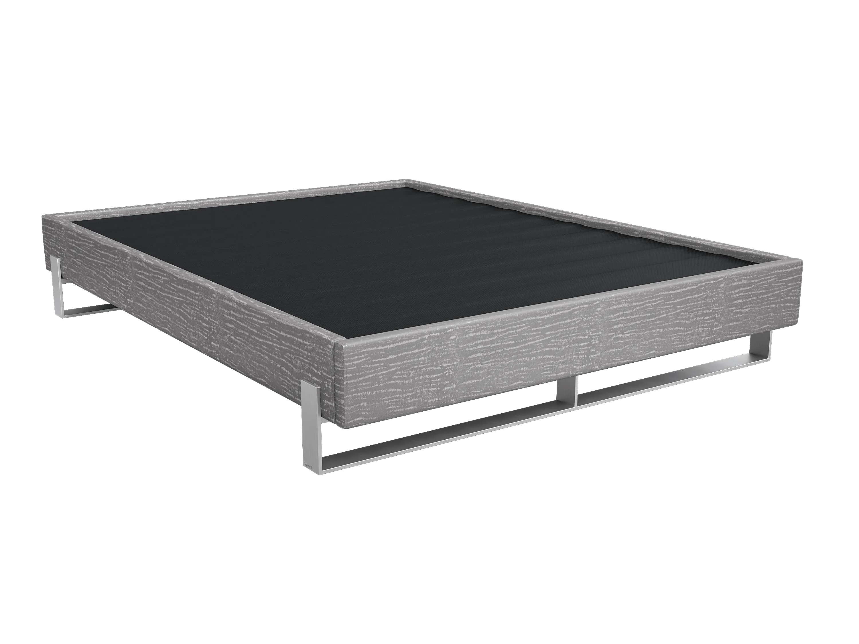 Vant Elevated Platform Bed Brushed Nickel - California King Size