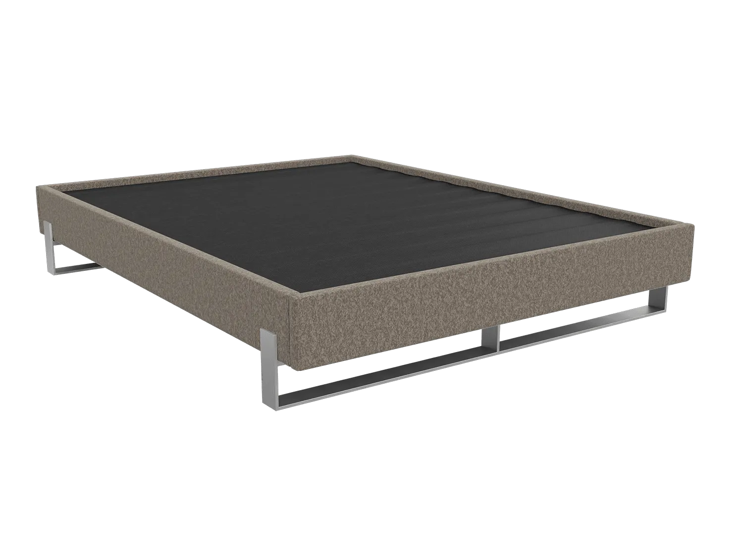 Vant Elevated Platform Bed Brushed Nickel - California King Size