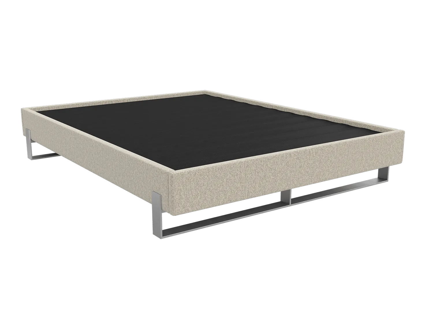 Vant Elevated Platform Bed Brushed Nickel - Full Size