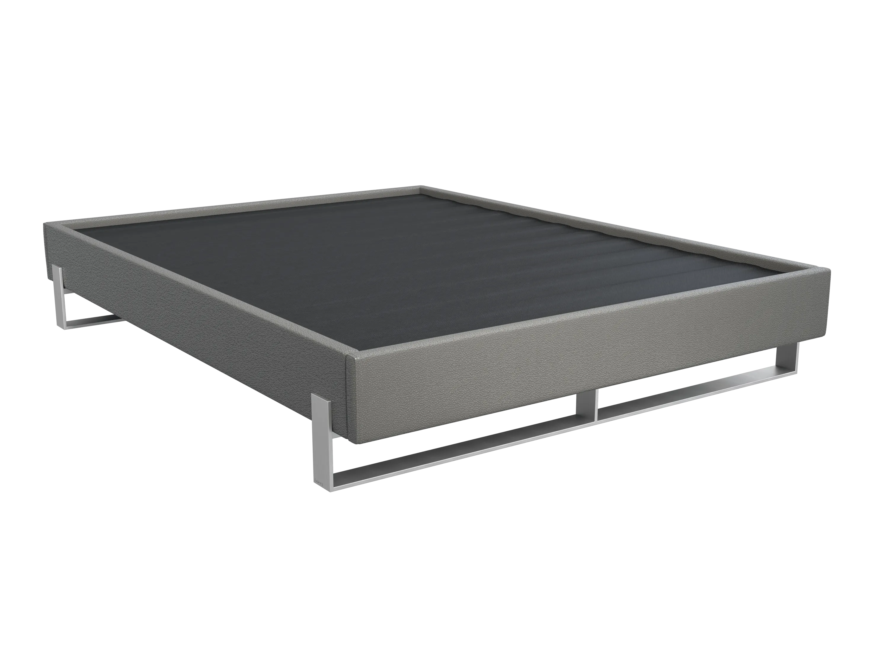 Vant Elevated Platform Bed Brushed Nickel - Full Size