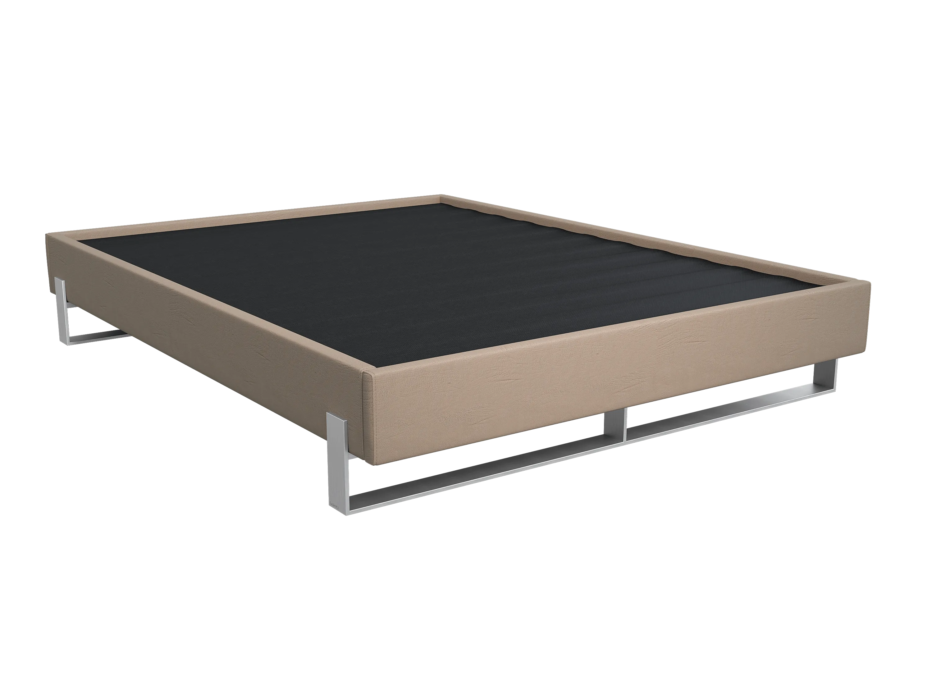 Vant Elevated Platform Bed Brushed Nickel - Full Size