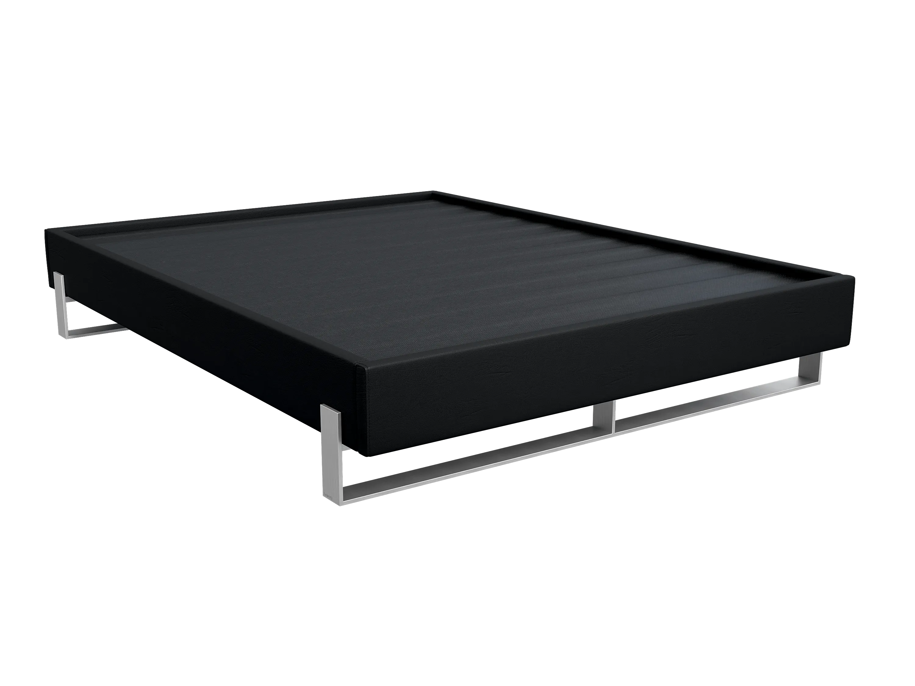 Vant Elevated Platform Bed Brushed Nickel - Queen Size