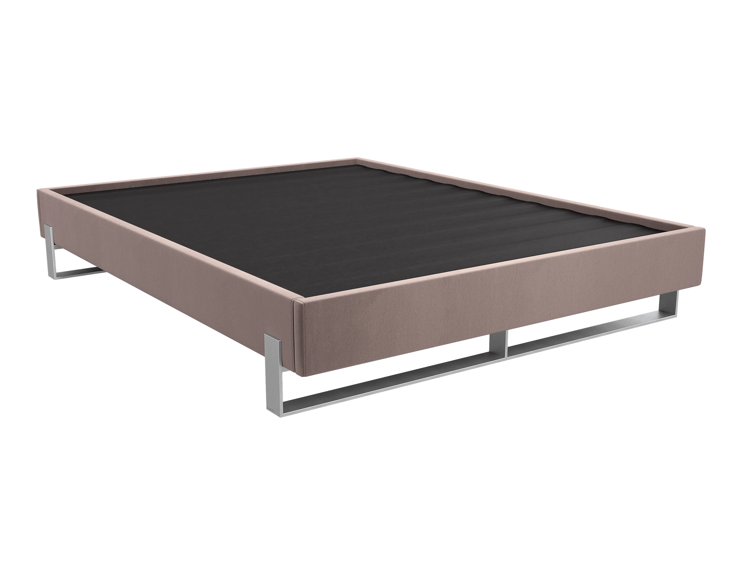 Vant Elevated Platform Bed Brushed Nickel - Queen Size