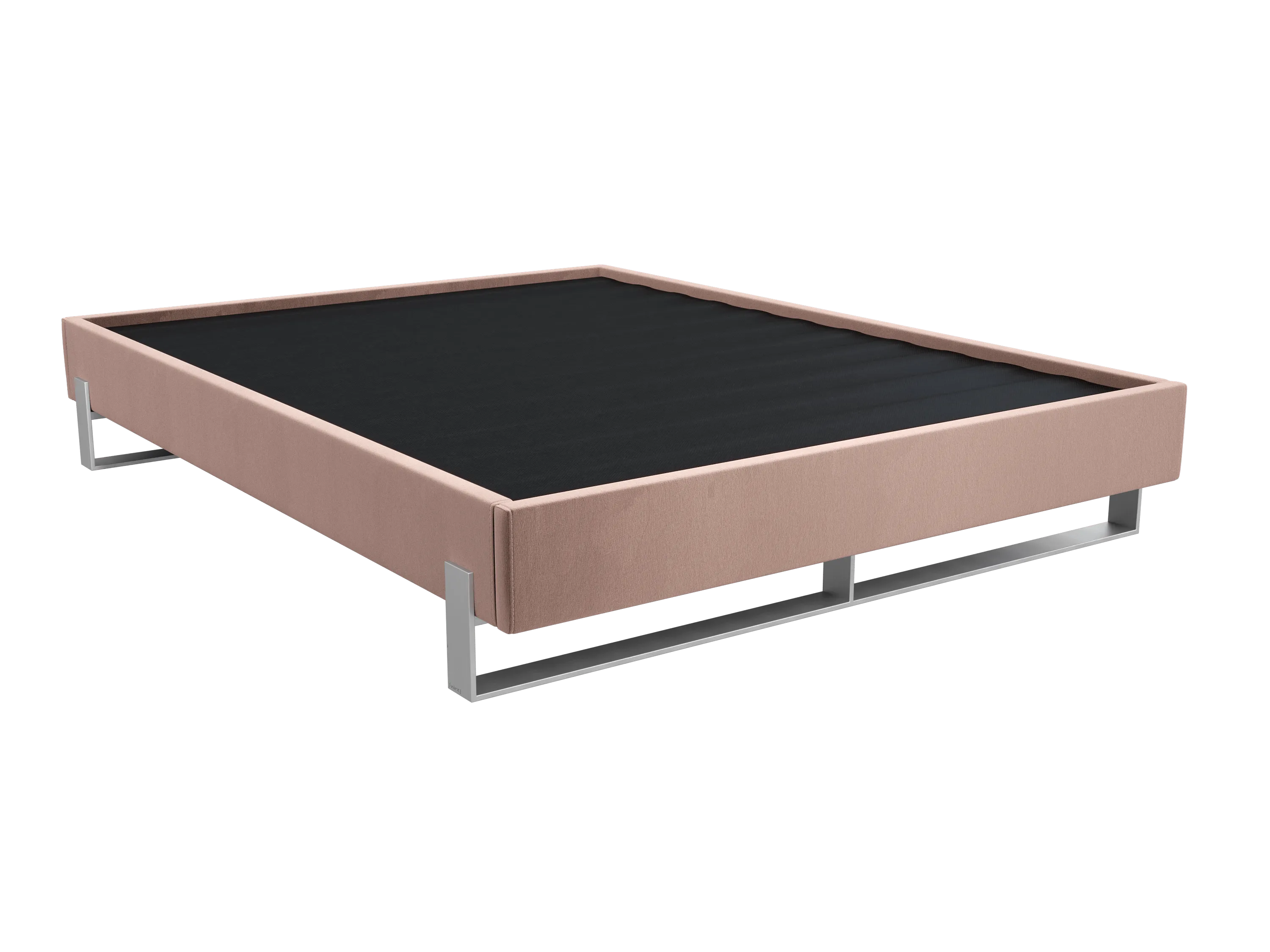 Vant Elevated Platform Bed Brushed Nickel - Queen Size