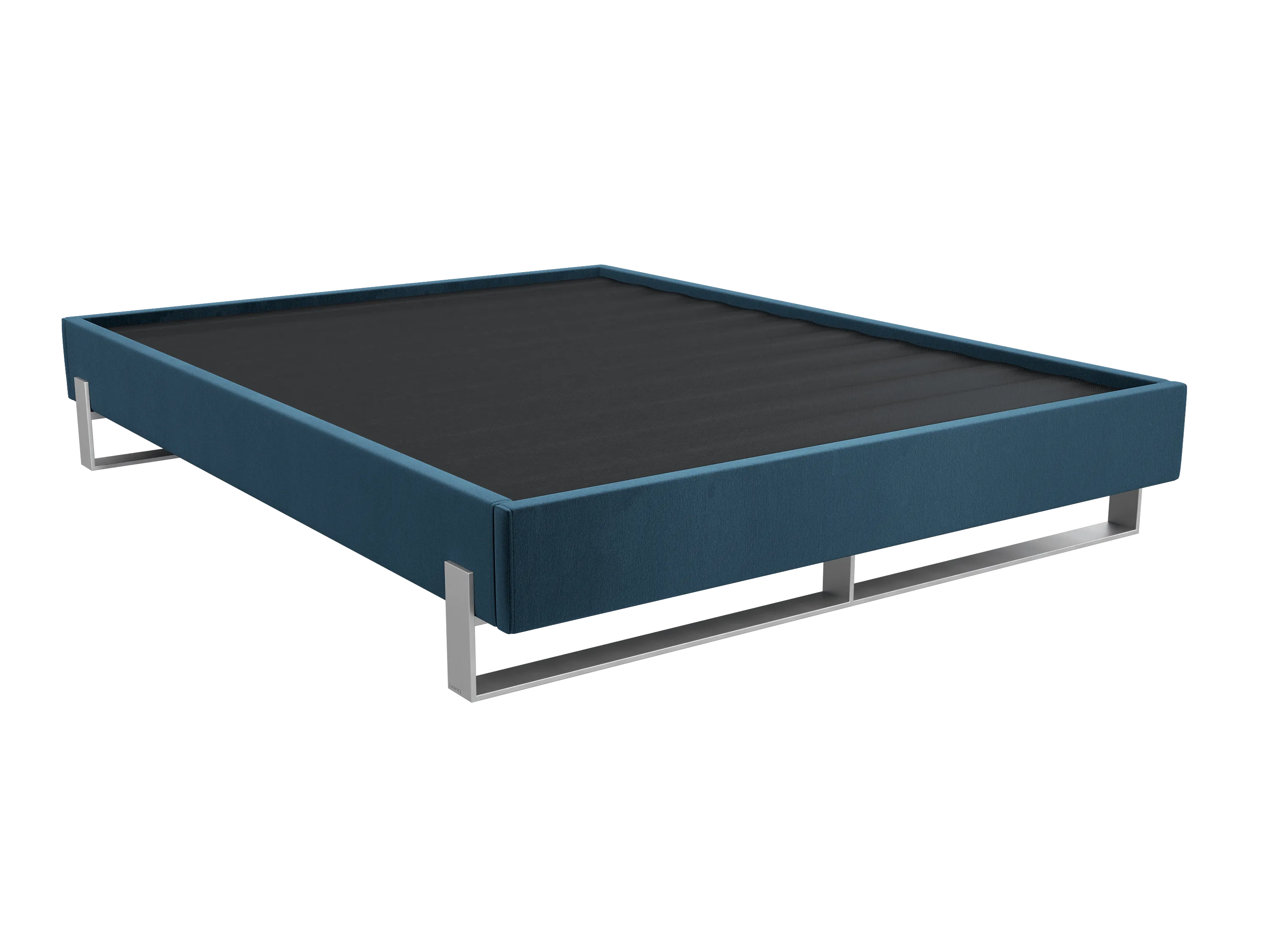 Vant Elevated Platform Bed Brushed Nickel - Queen Size