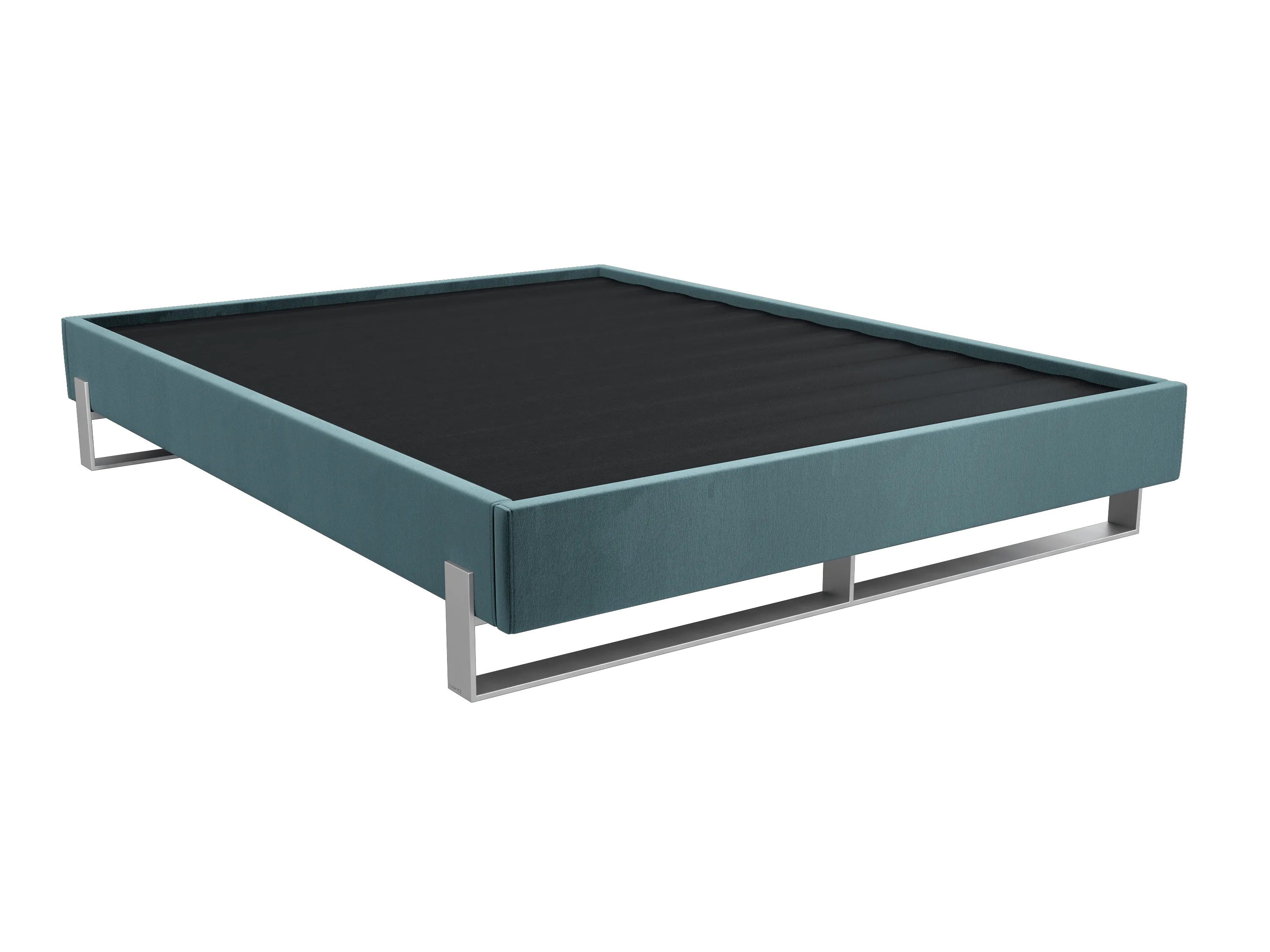 Vant Elevated Platform Bed Brushed Nickel - Queen Size