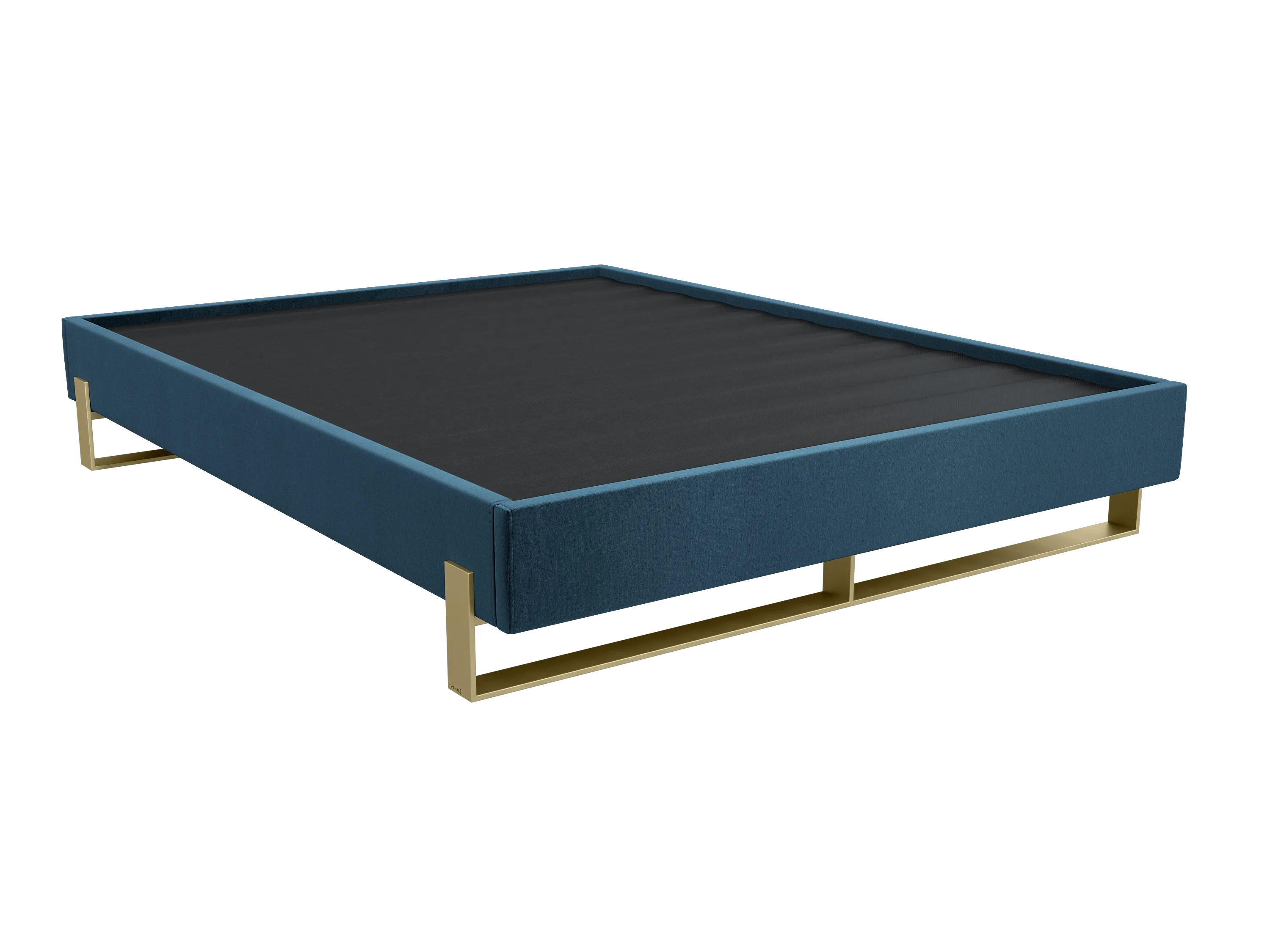 Vant Elevated Platform Bed Burnished Brass - California King Size