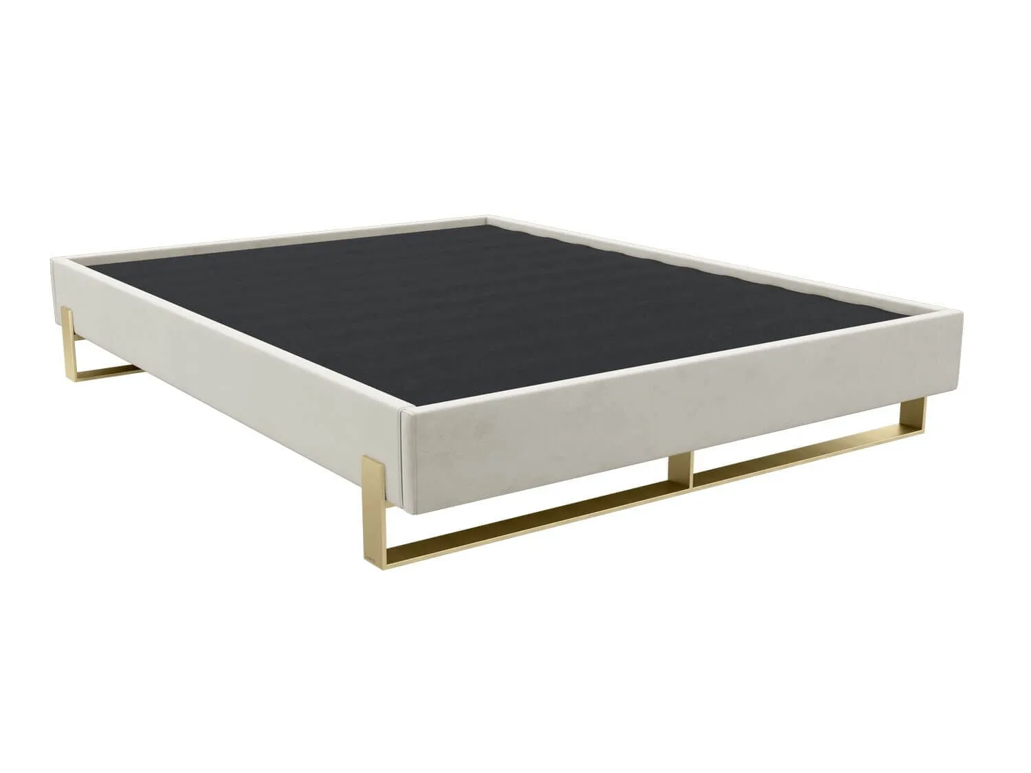 Vant Elevated Platform Bed Burnished Brass - California King Size