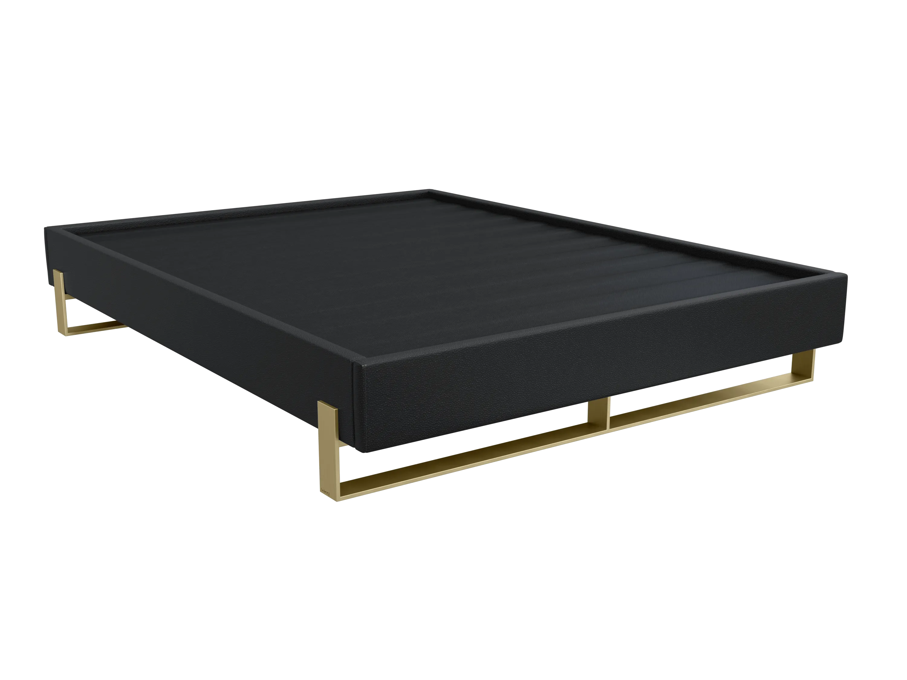 Vant Elevated Platform Bed Burnished Brass - California King Size